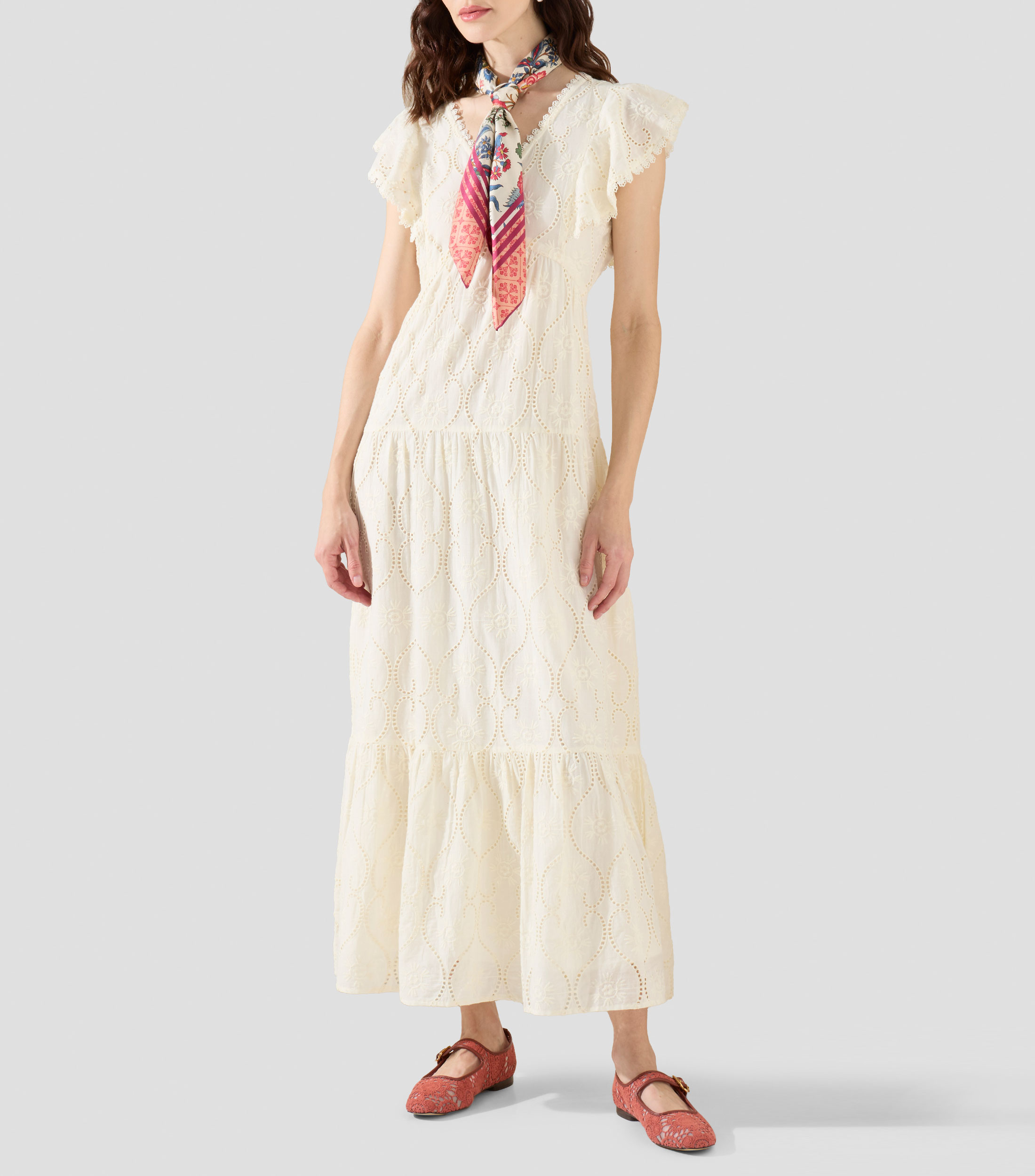 Vestido maxi liso Mujer