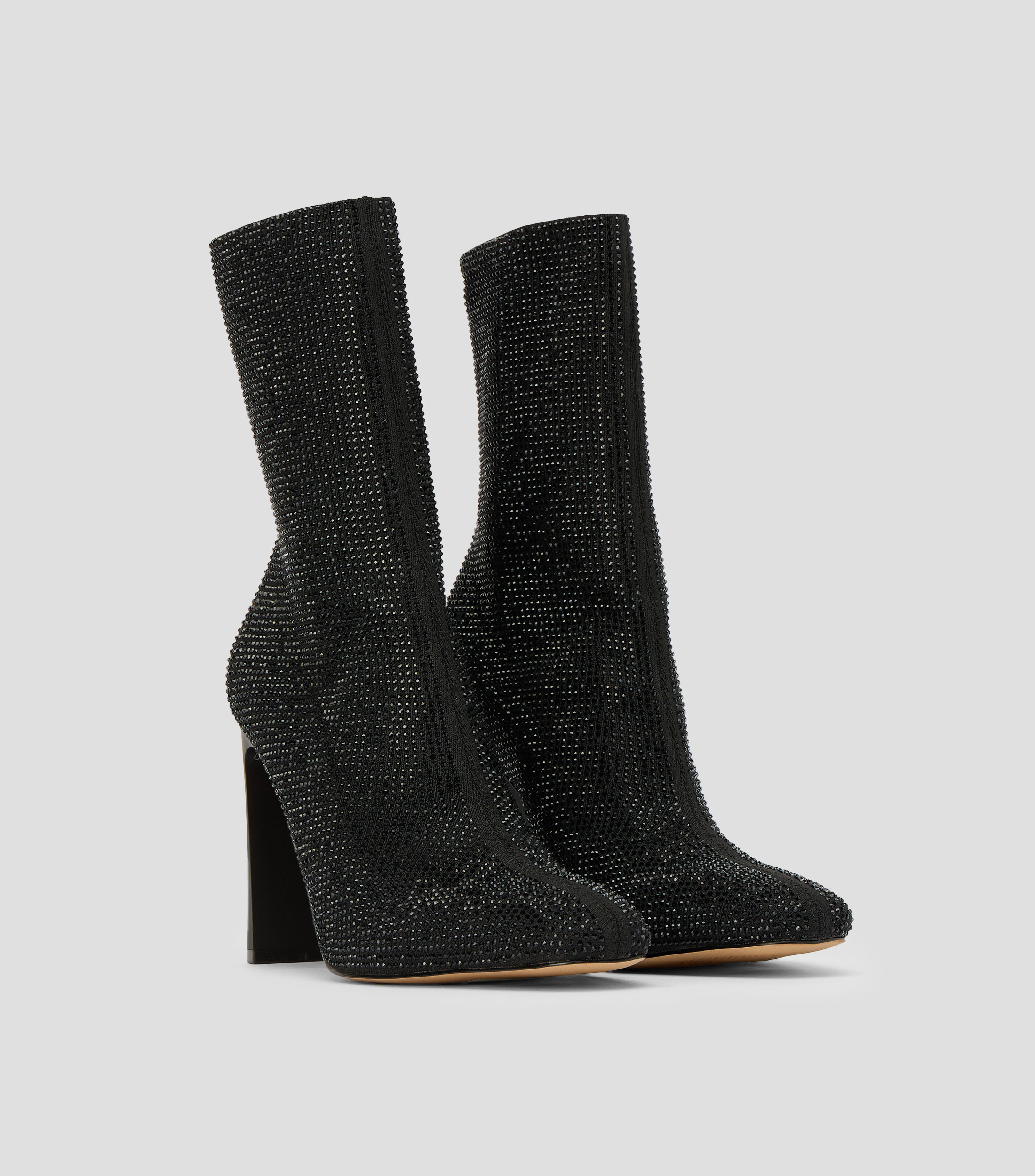 Botines con tacón de 10 cm de media luna Faelora Mujer