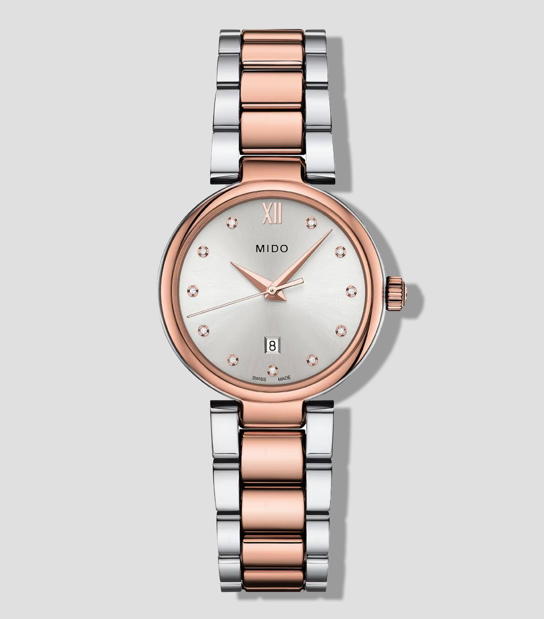 Reloj para Mujer Baroncelli casual plateado, oro rosa
