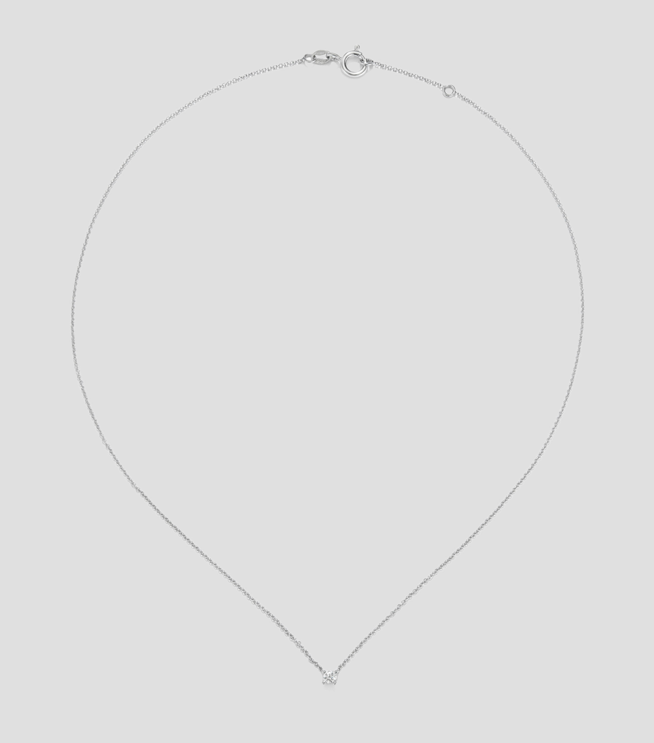 Collar en Oro blanco de 18 Kilates con diamante Grace Mujer