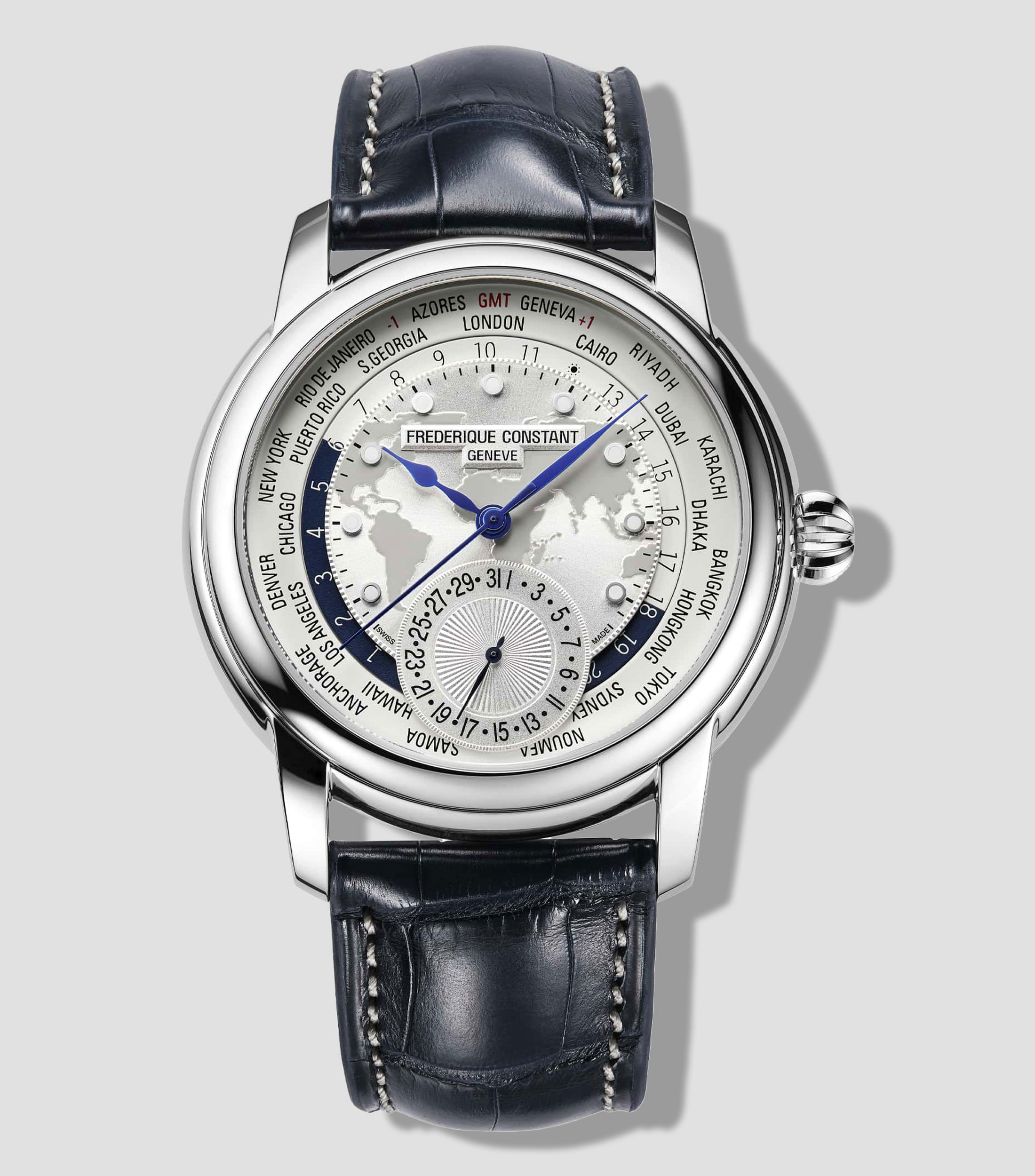 Reloj para Hombre Worldtimer, Plateado
