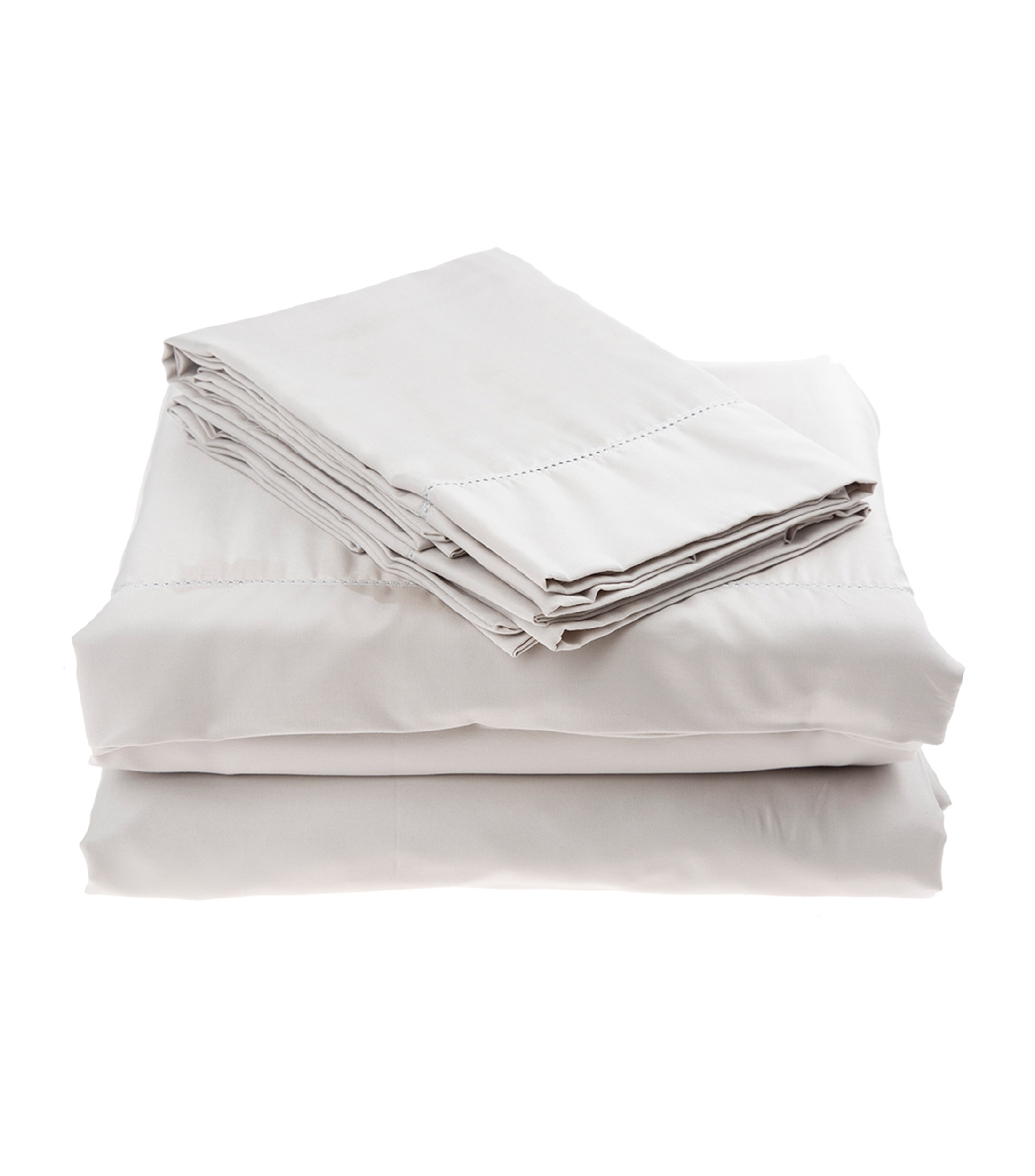 Juego de Sábanas Sateen Gris Perla Queen Size