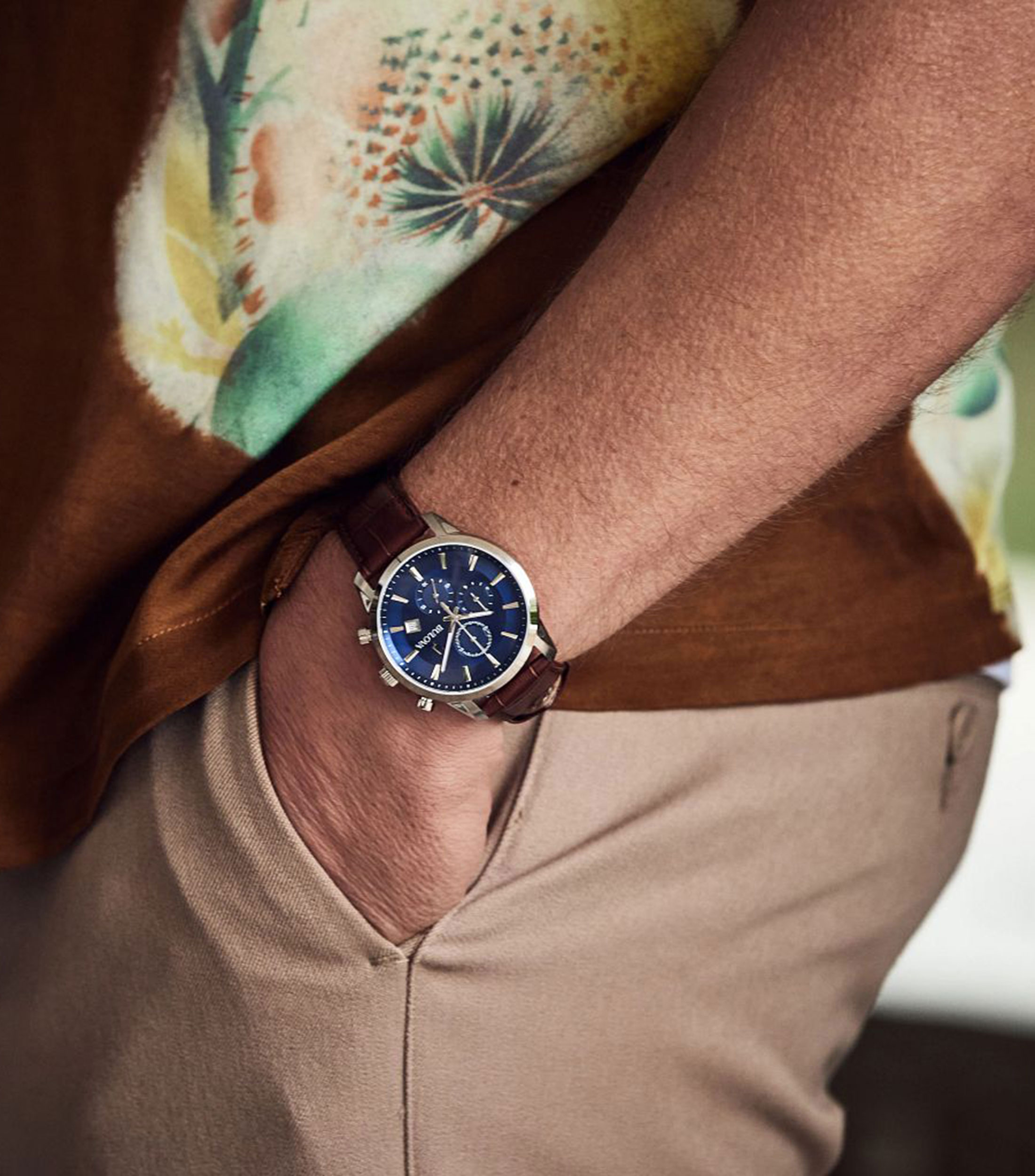 Reloj para hombre Clásicos Sutton Crono Casual, Plata