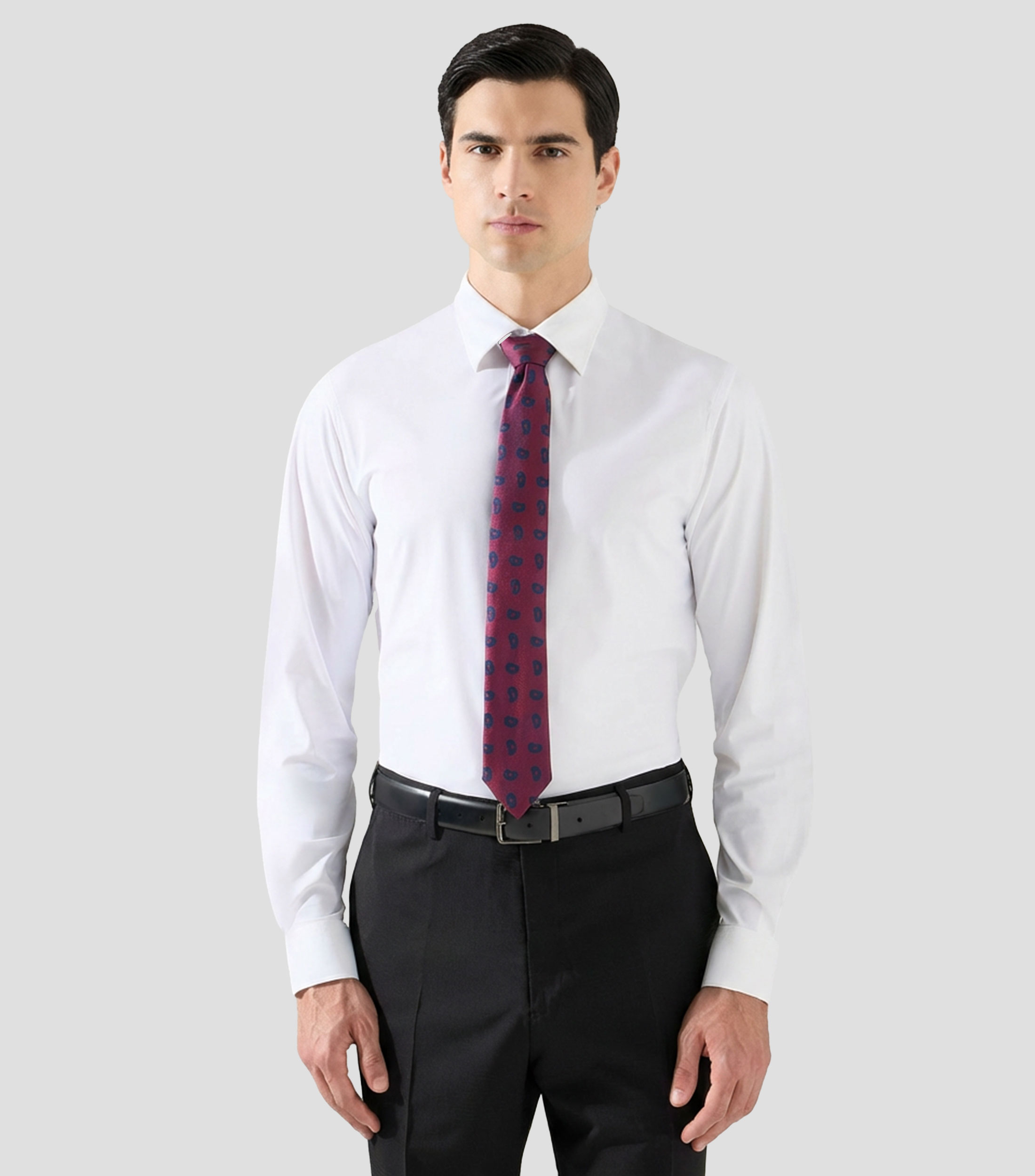 Camisa de vestir con manga larga Hombre