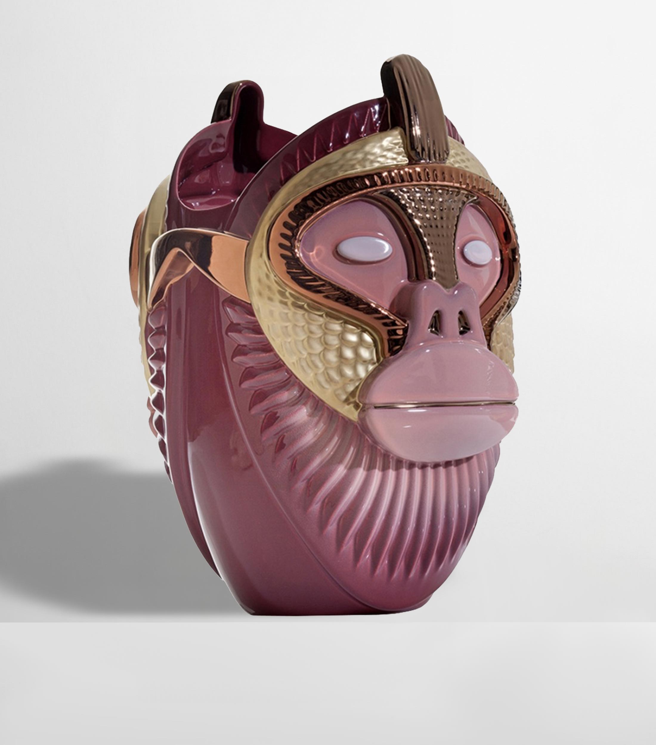Jarrón decorativo Primate Kandti en cerámica