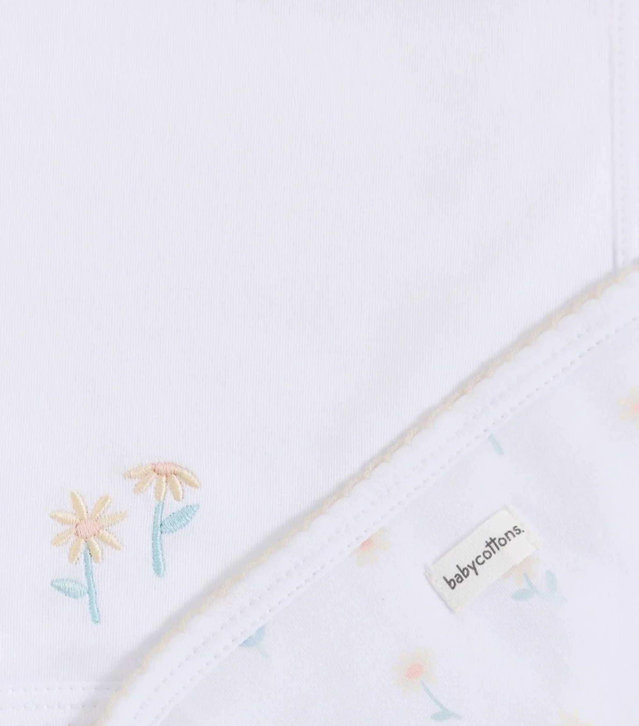 Set 2 baberos Loly en algodón blanco Bebé