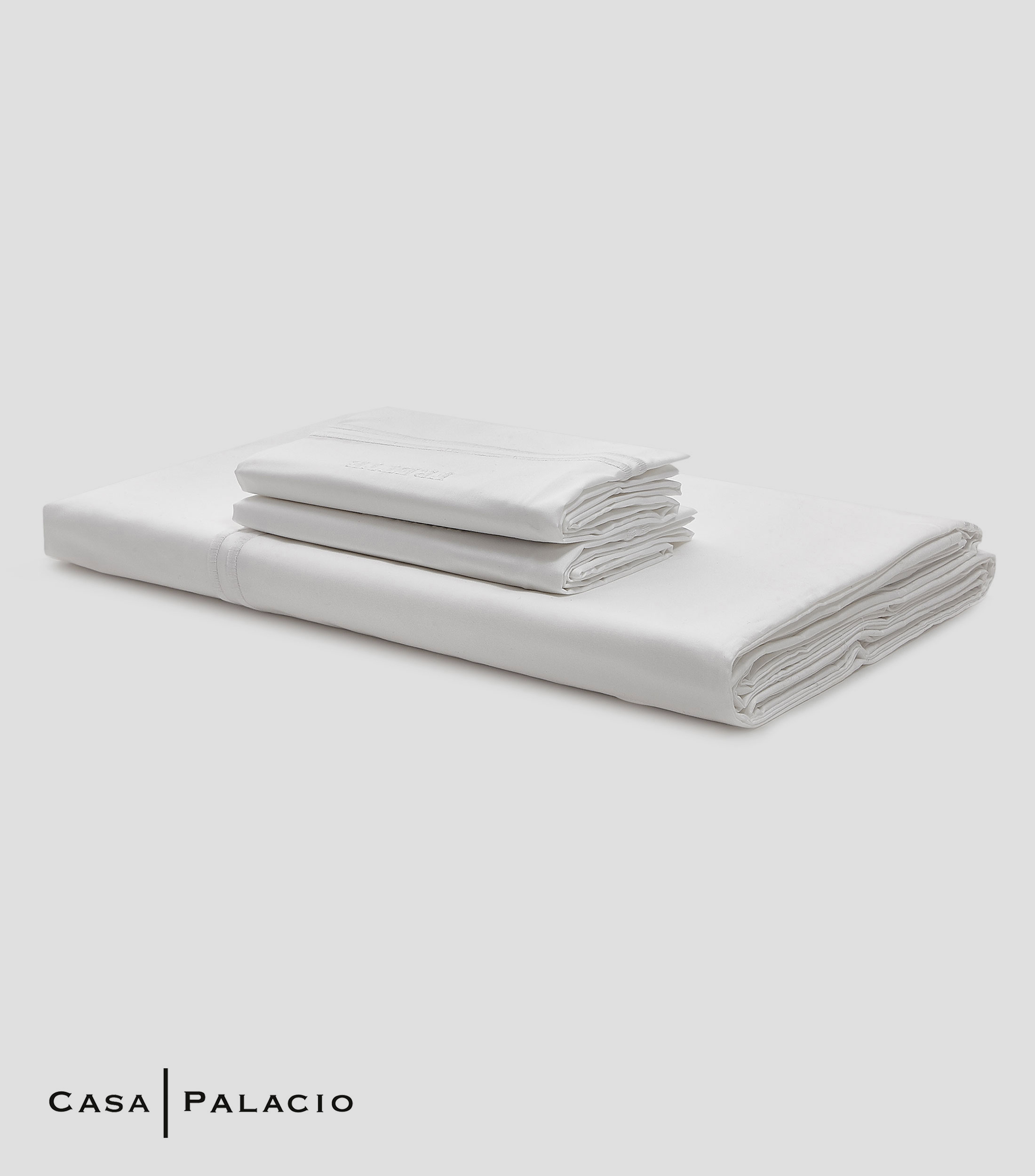 Juego de Sabanas King Size en algodon Hotel Bourd blanco