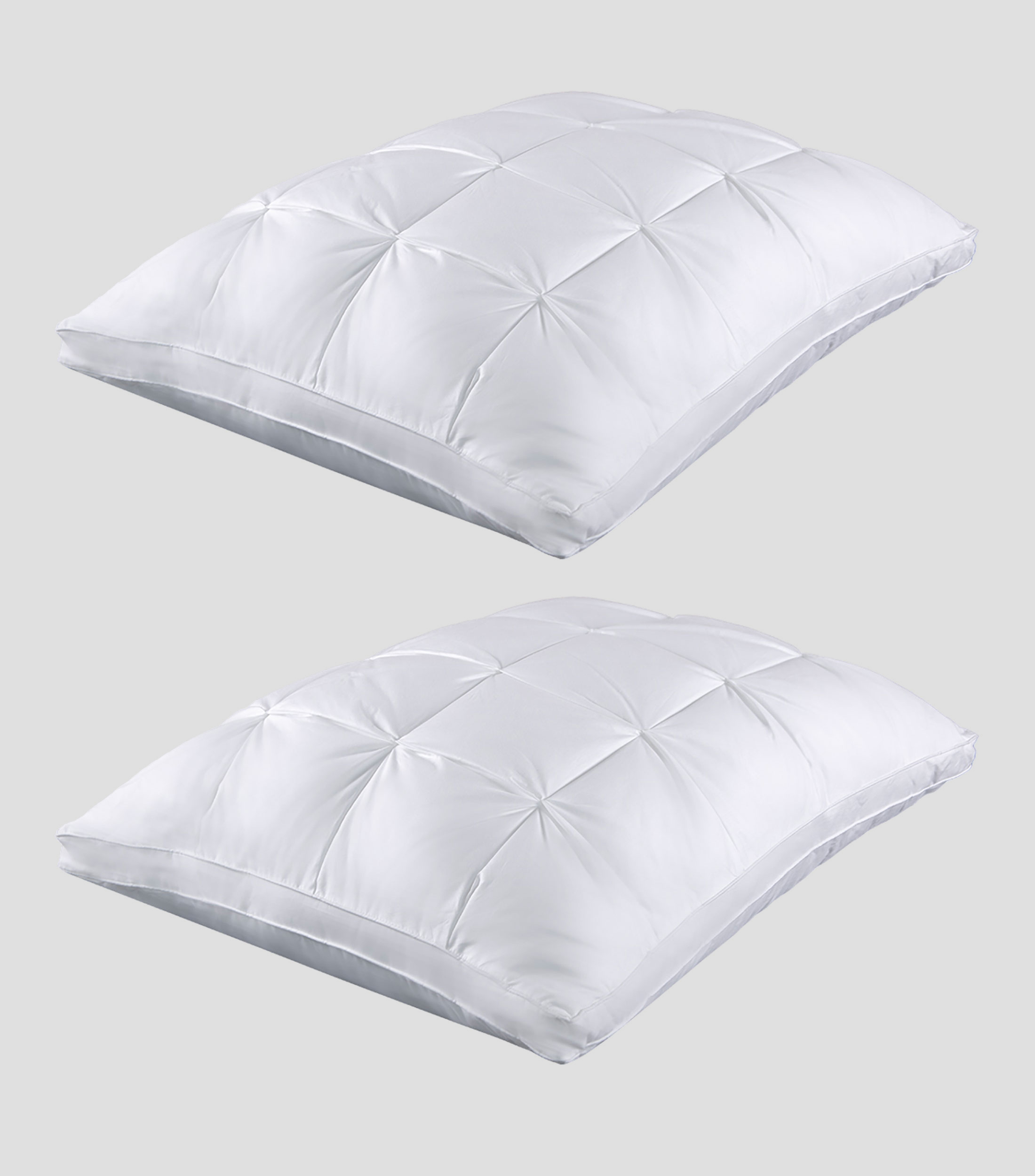 Set de Almohadas 2 piezas King Size Semi Firme Blanco