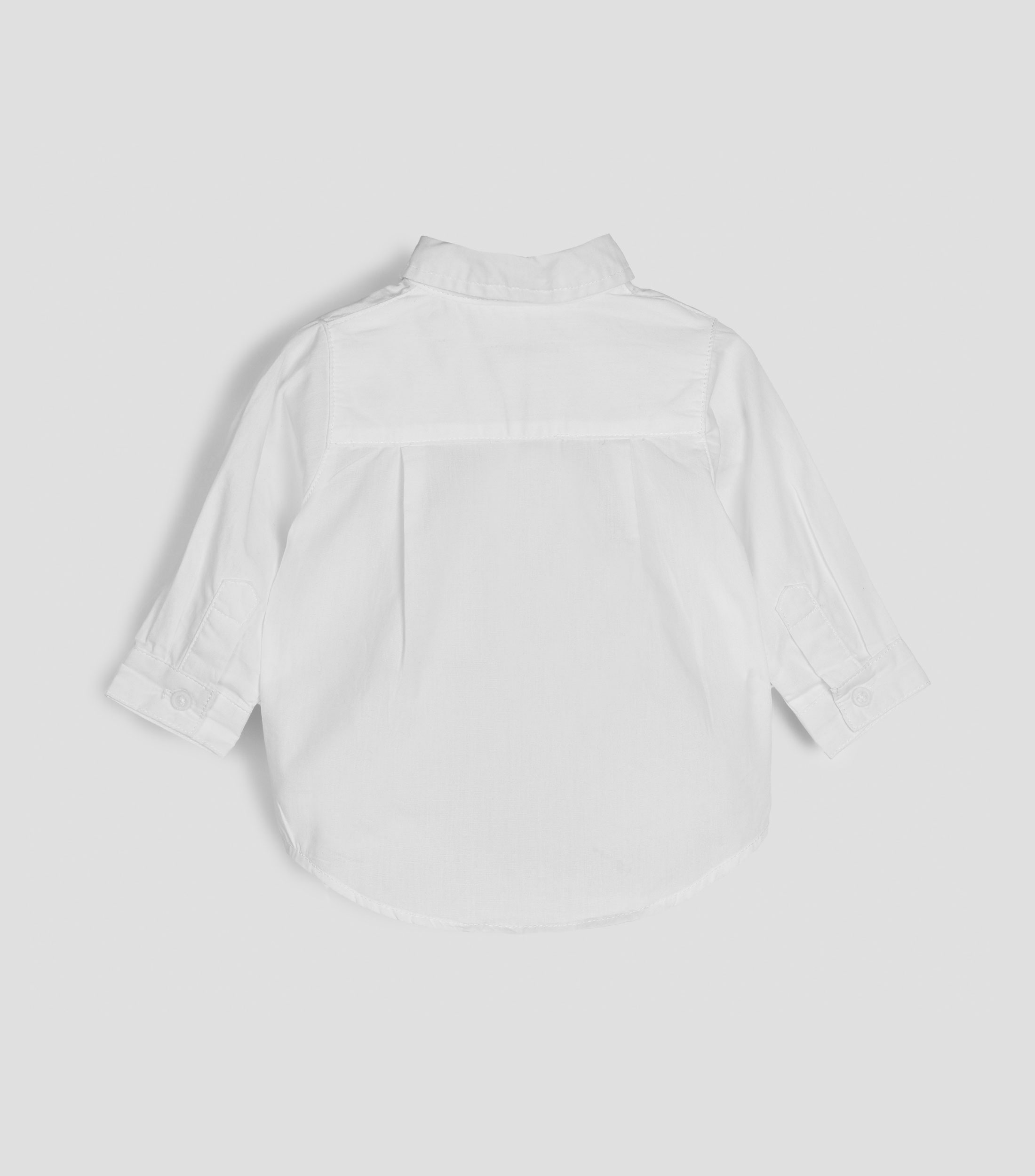 Camisa lisa manga larga Bebé