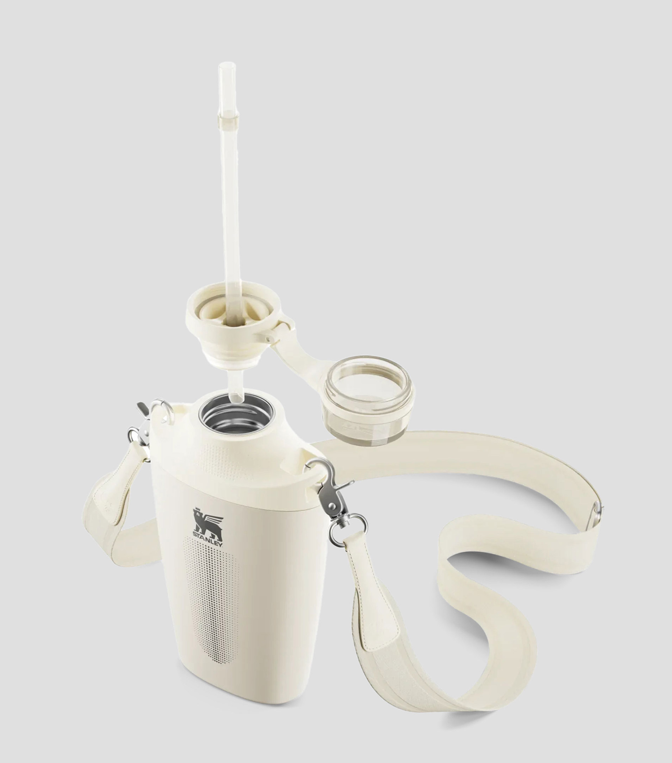 Termo Stanley Cross Bottle Crema en Acero Inoxidable, 680 ml