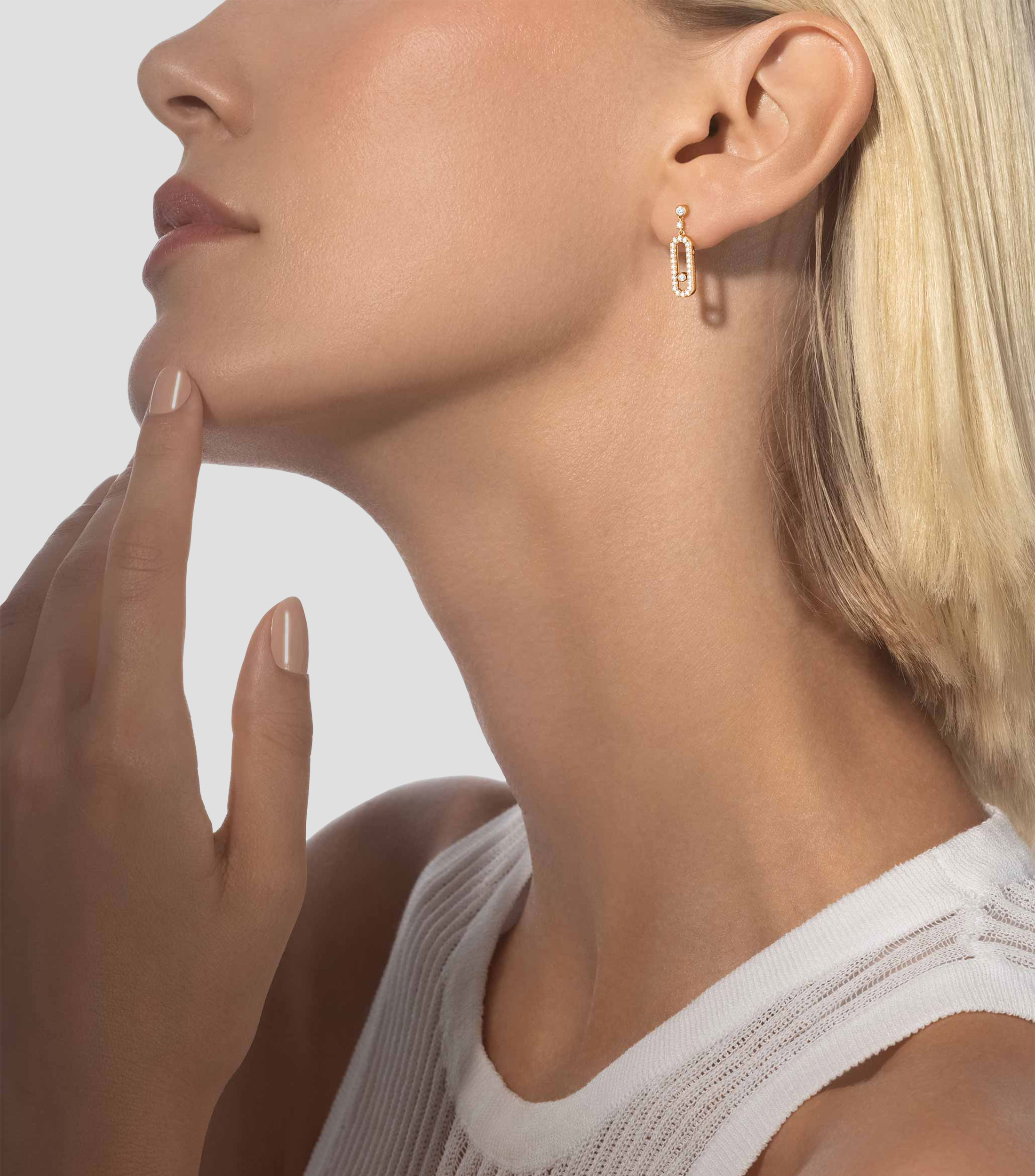 Pendientes en oro amarillo 18 Kts Mujer