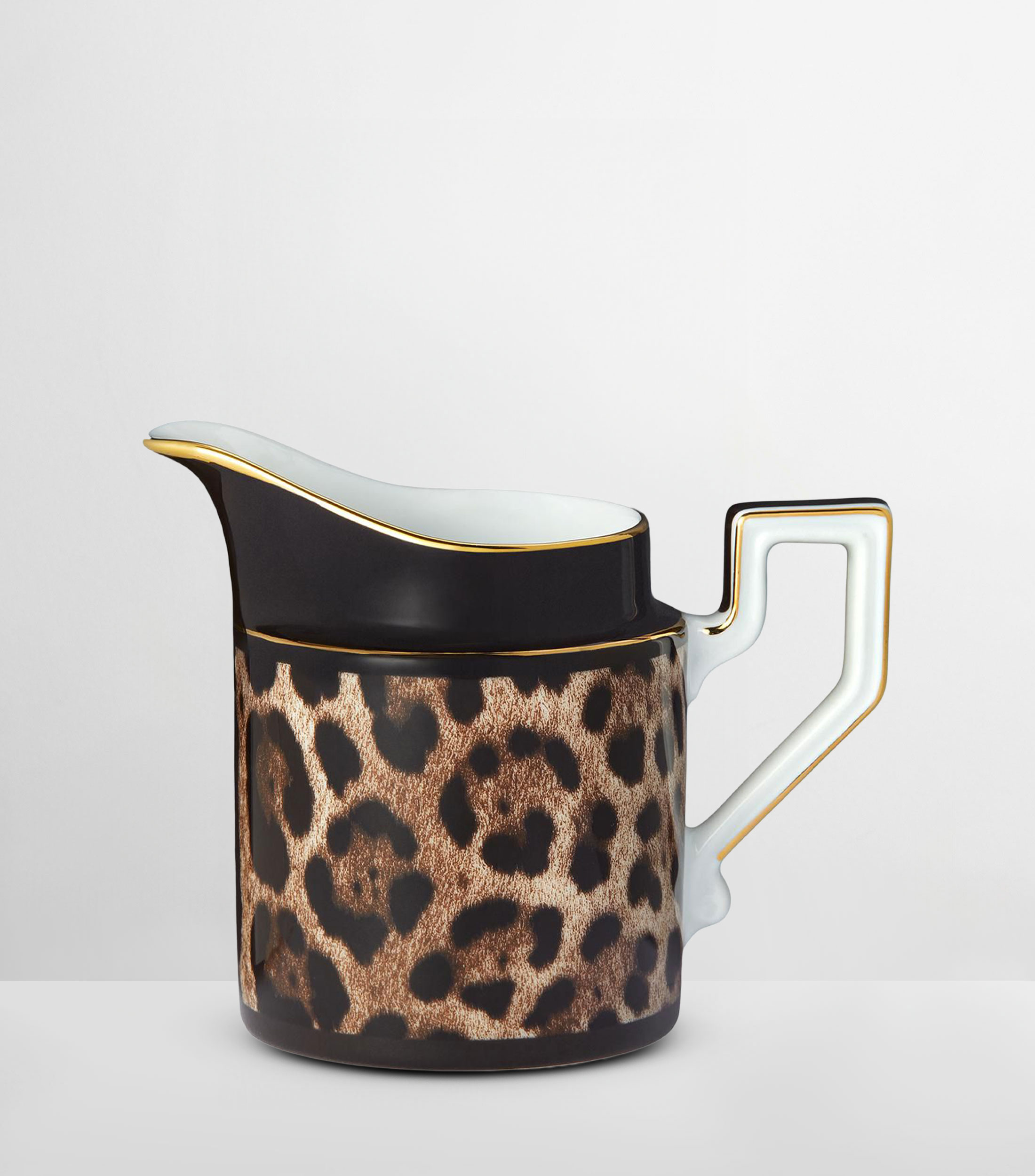 Jarra para leche leopardo de porcelana
