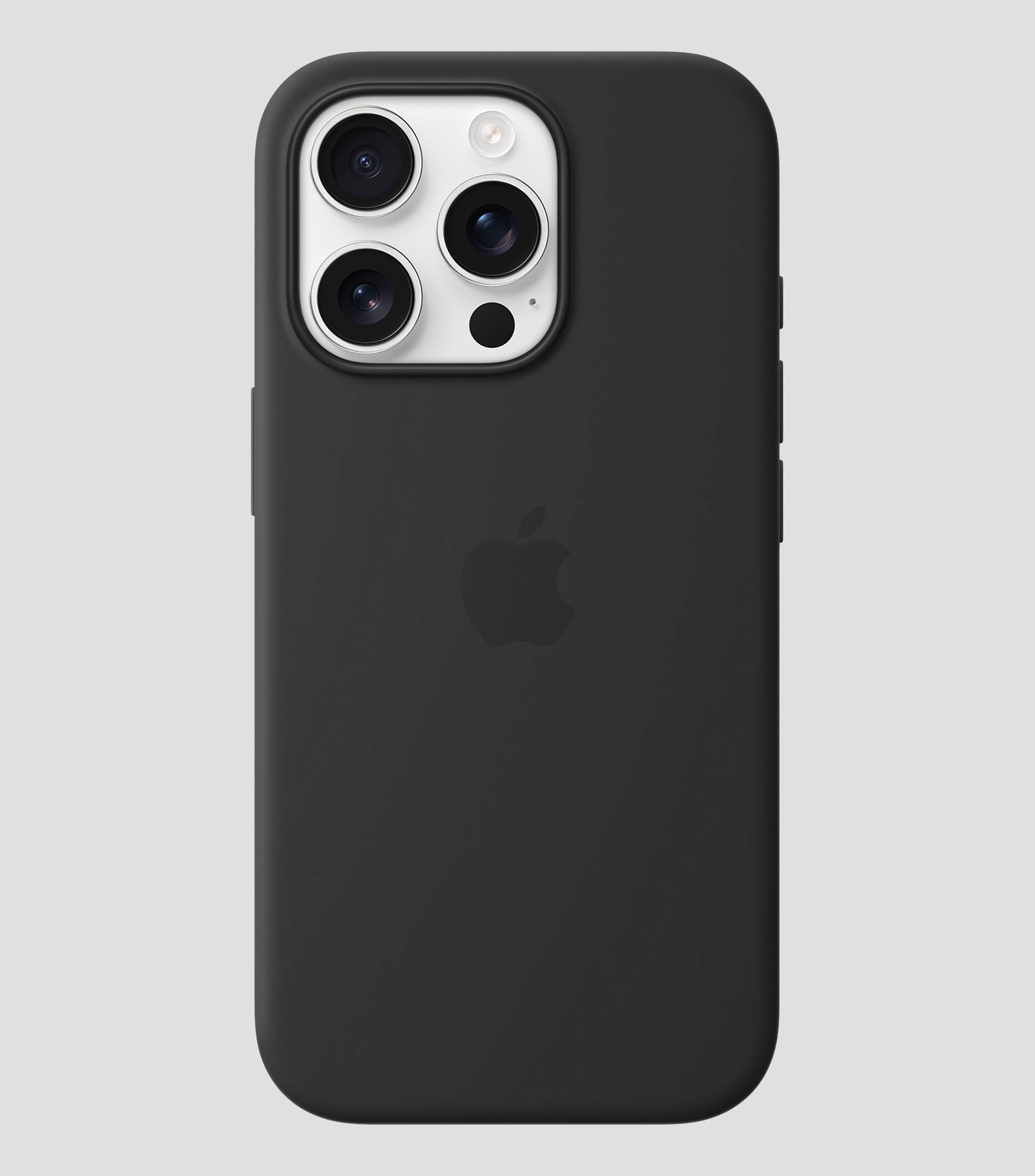 Funda de silicón con MagSafe para iPhone16 Pro Negro