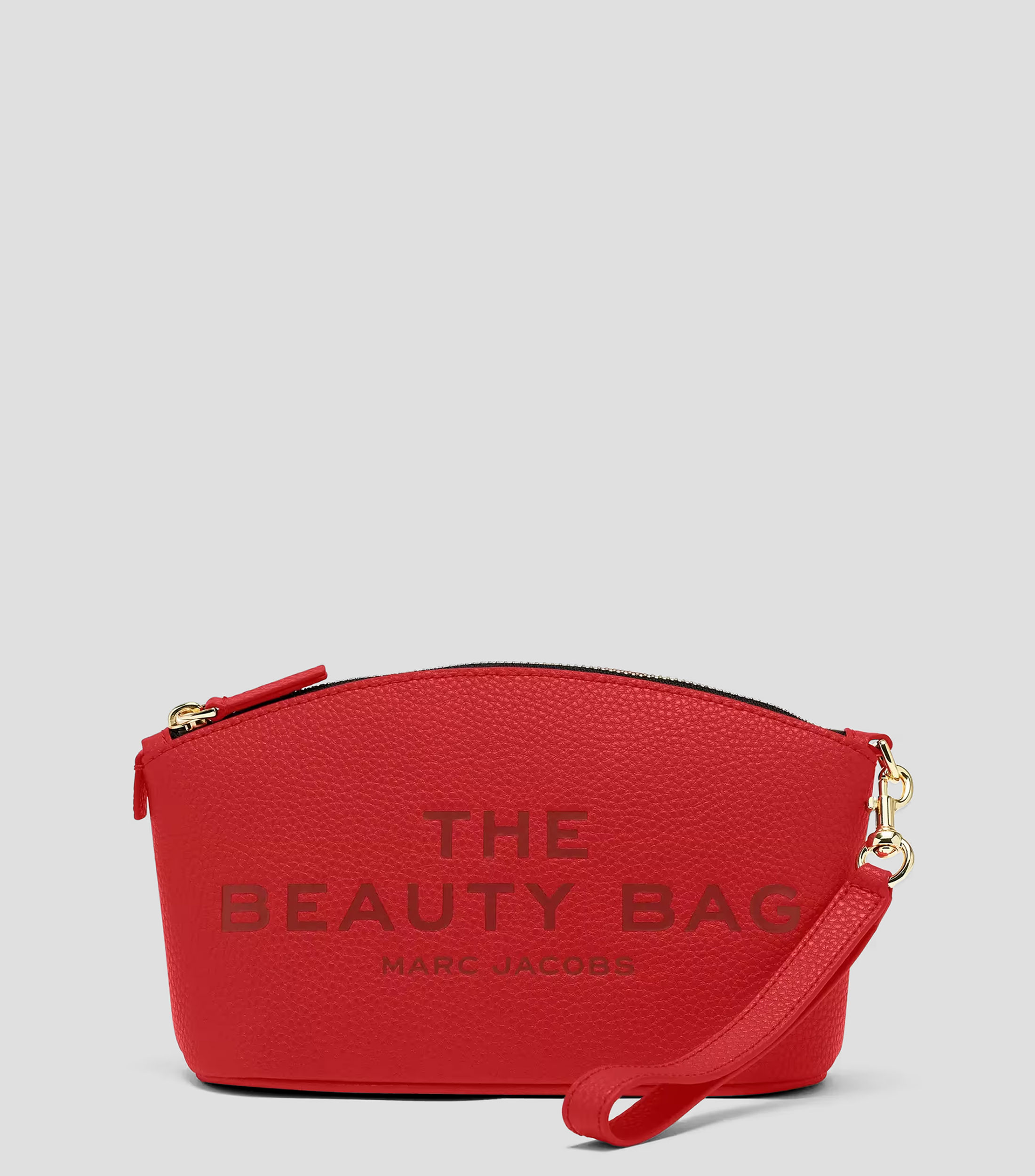 Cosmetiquera The Beauty Bag roja estampada en piel Mujer