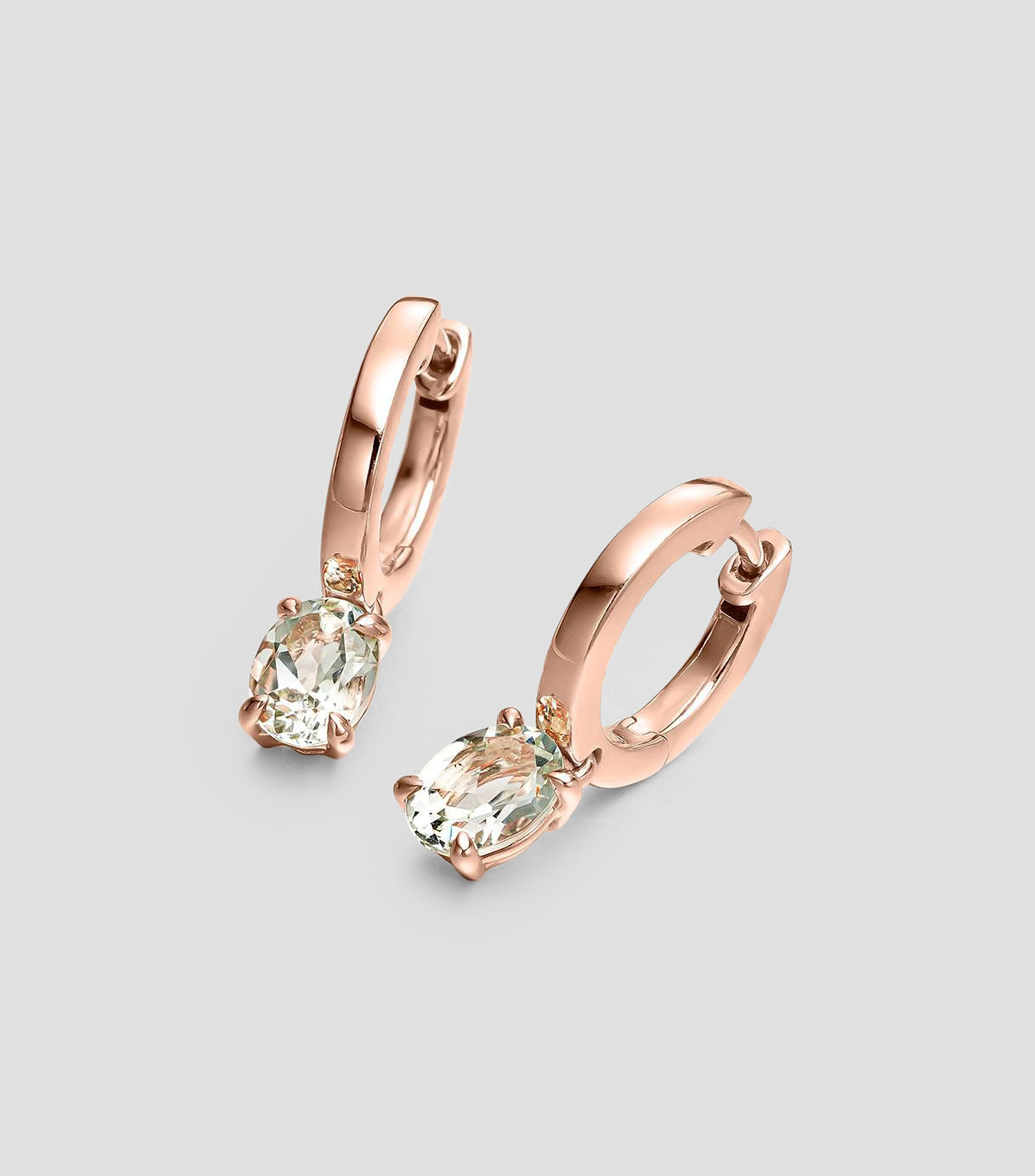 Pendientes en plata .925 con cuarzo Elúa Mujer
