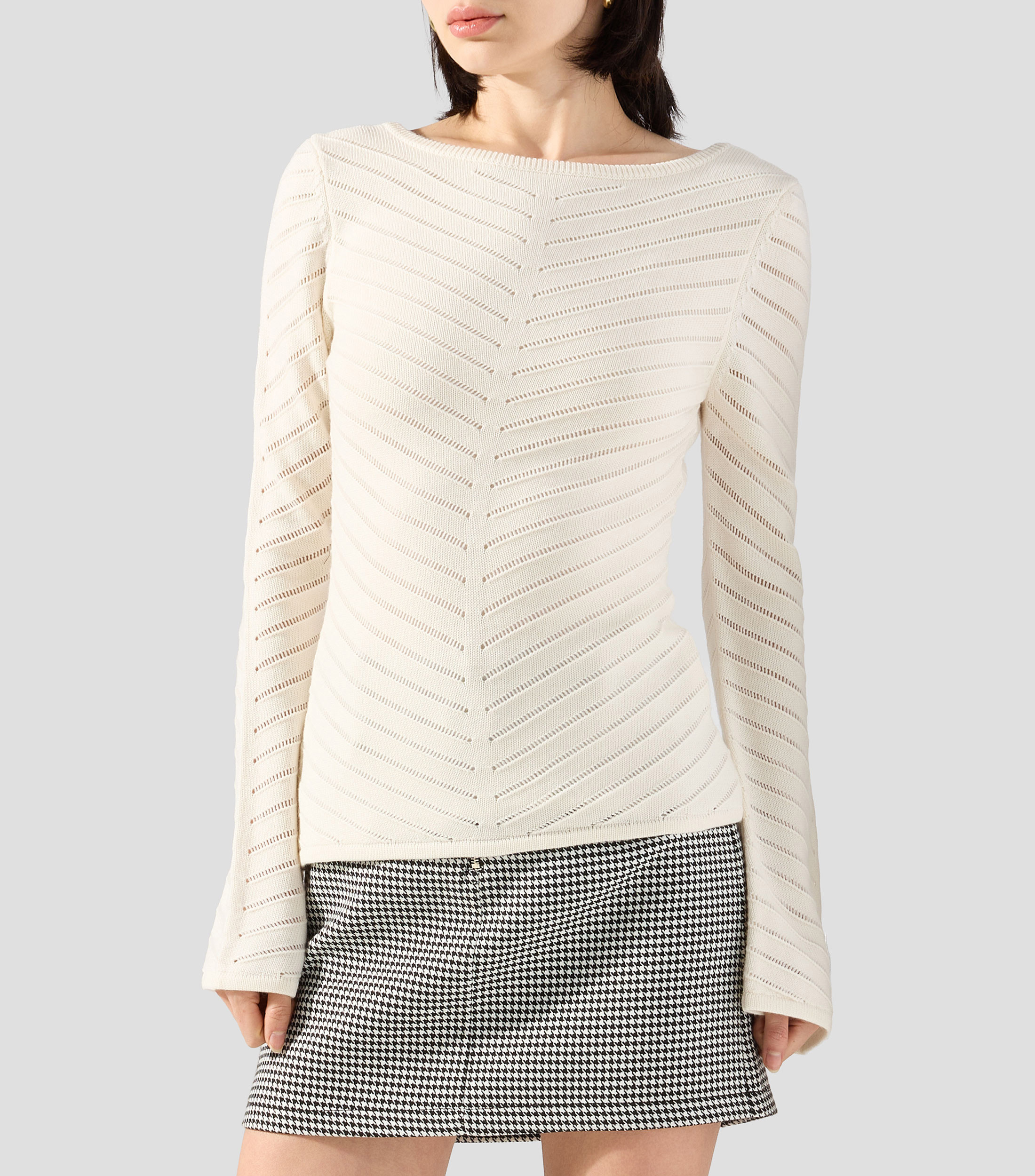 Suéter cuello redondo Mujer