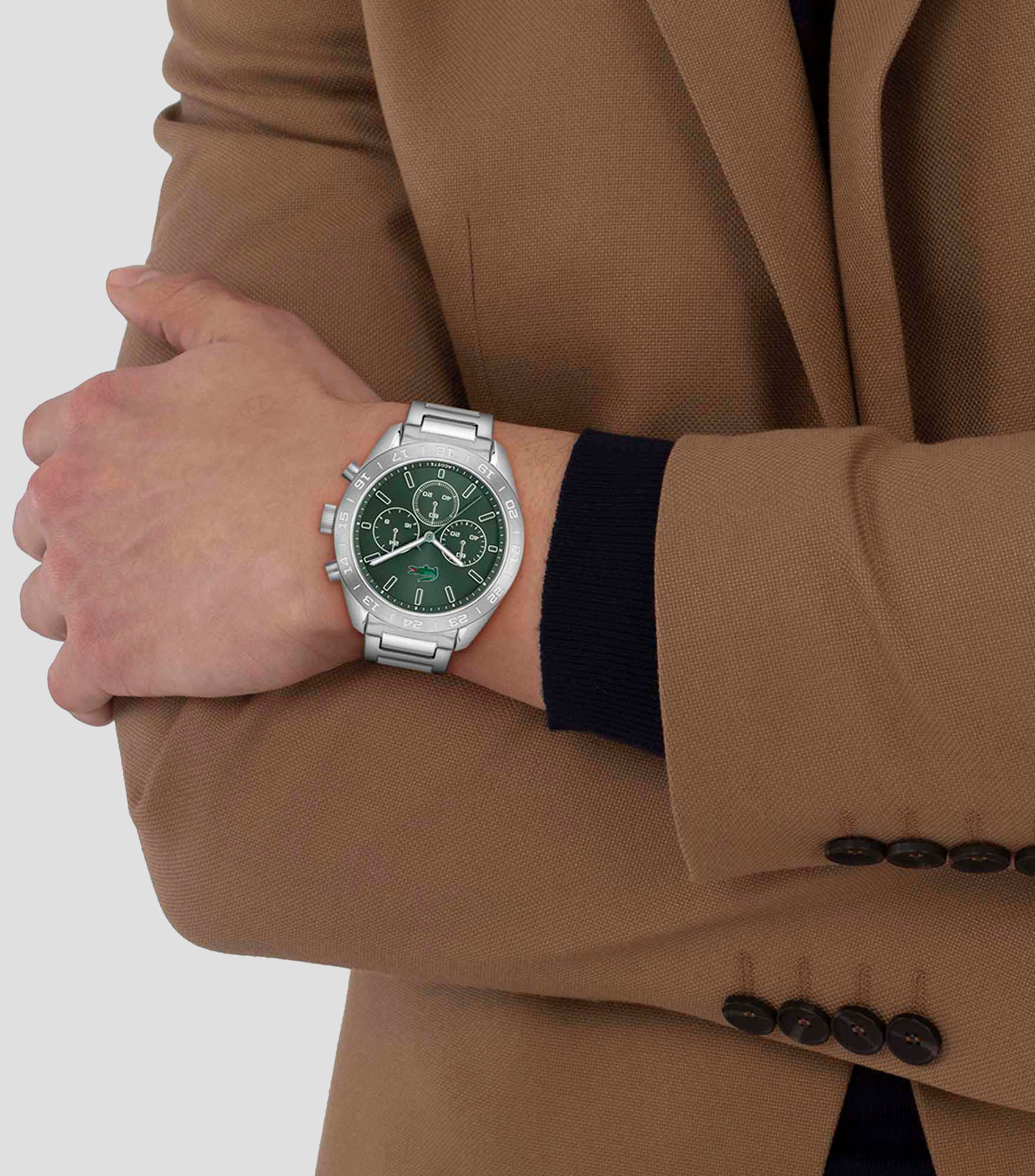 Reloj para Hombre Boston Casual Plateado