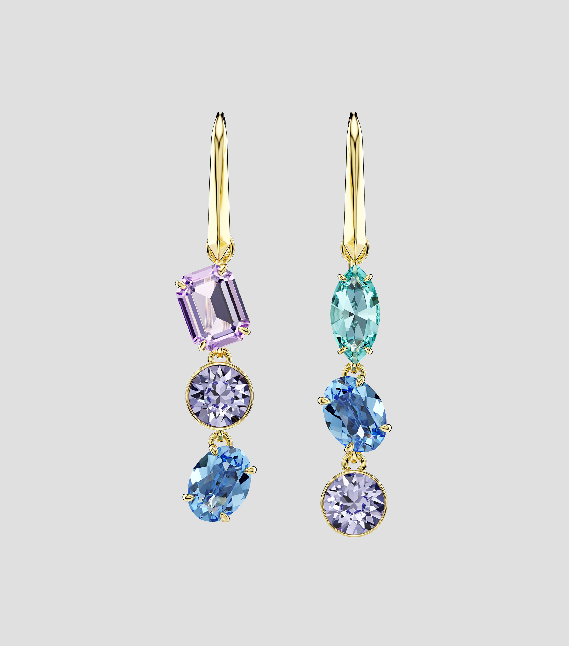 Pendientes Gema Drape con cristal Swarovski Mujer