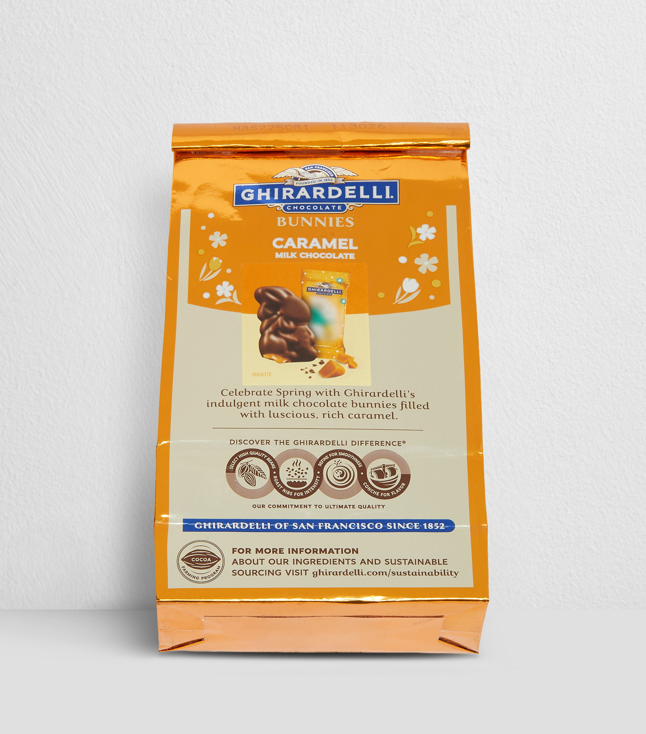 Chocolate con leche relleno de caramelo Ghirardelli Bunnies, 117.6 g