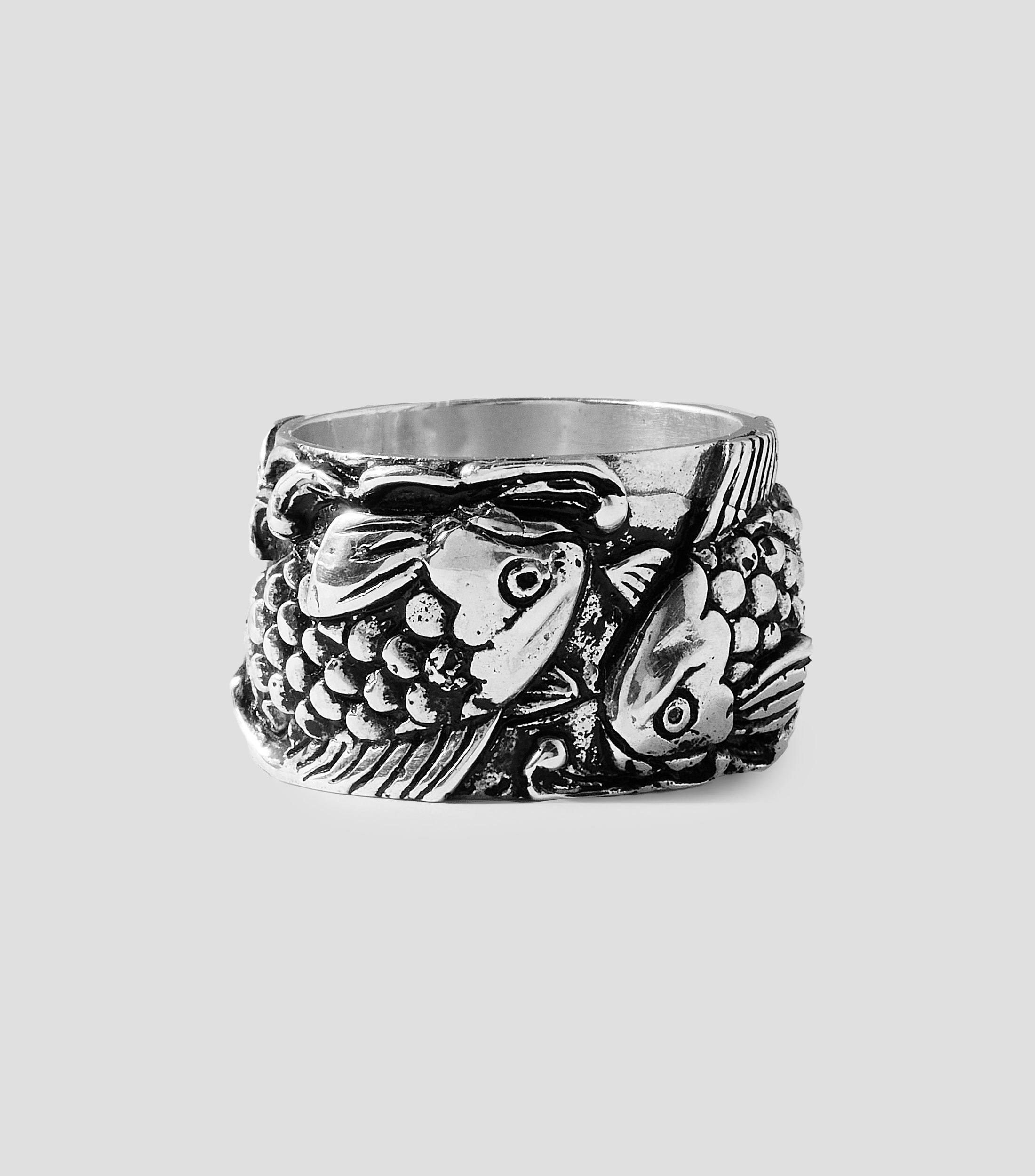Anillo en Plata .925 Pez Koi Hombre