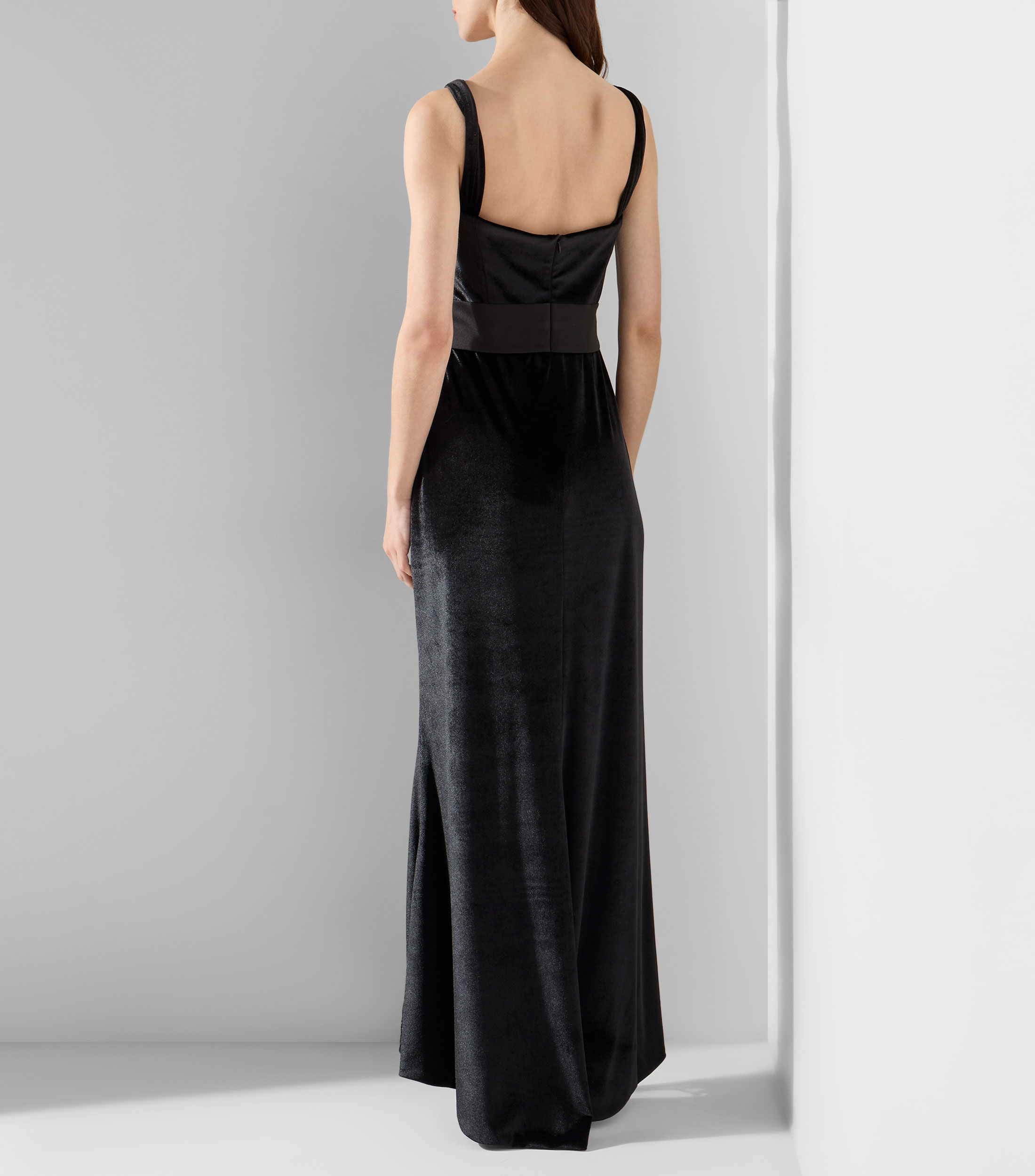 Vestido de fiesta largo liso Mujer