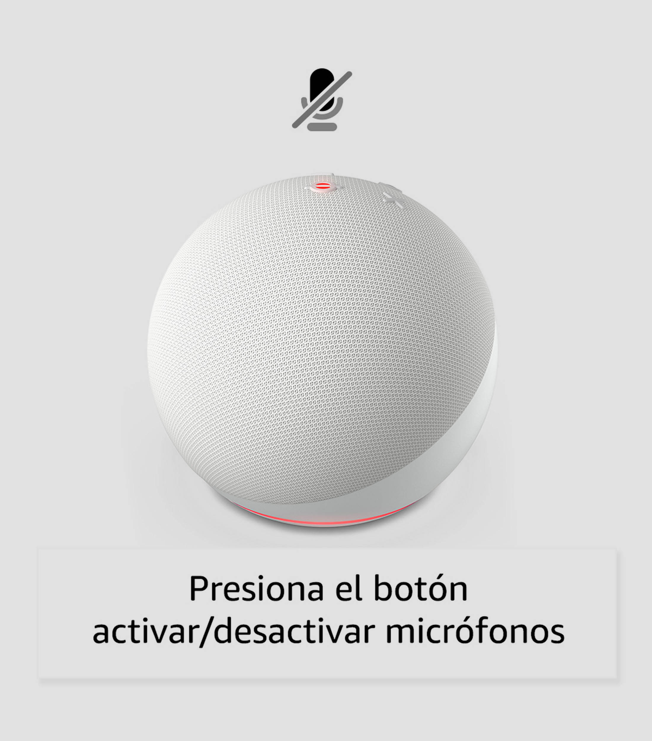 Bocina Smart Echo Dot 5 Generacion modelo 2022 Blanca