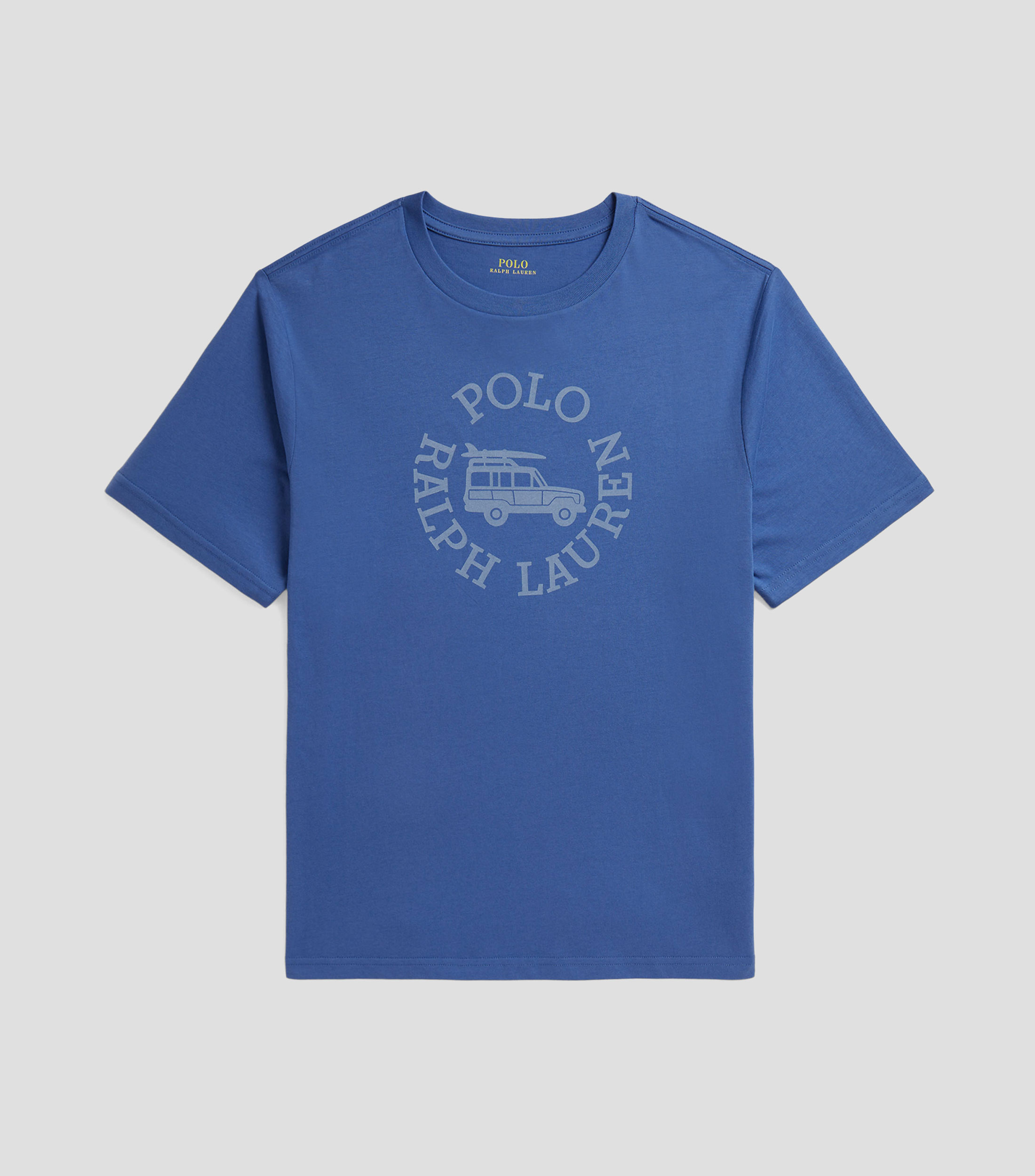Playera de cuello redondo con manga corta estampada Niño