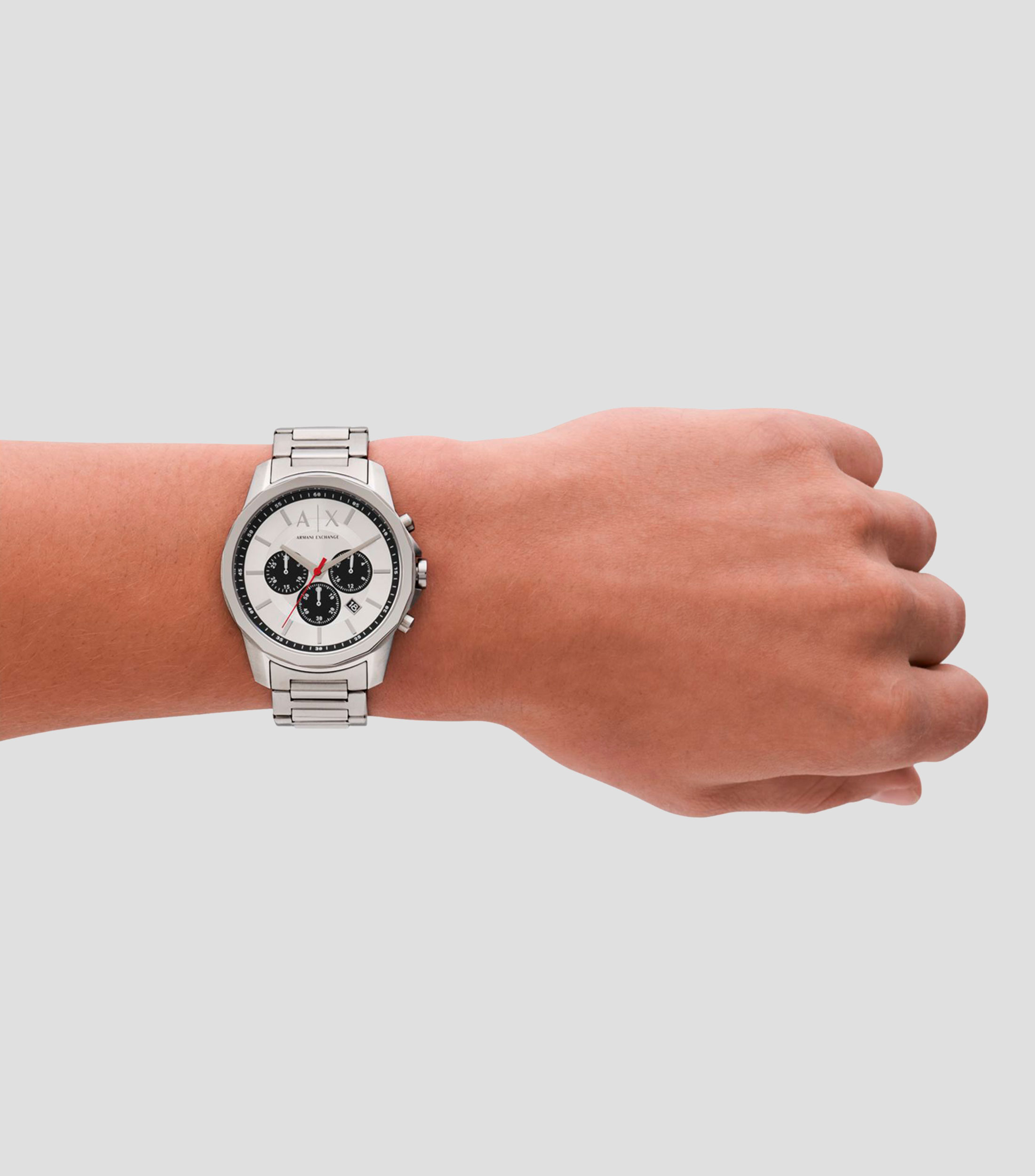 Reloj para hombre Banks casual Plateado