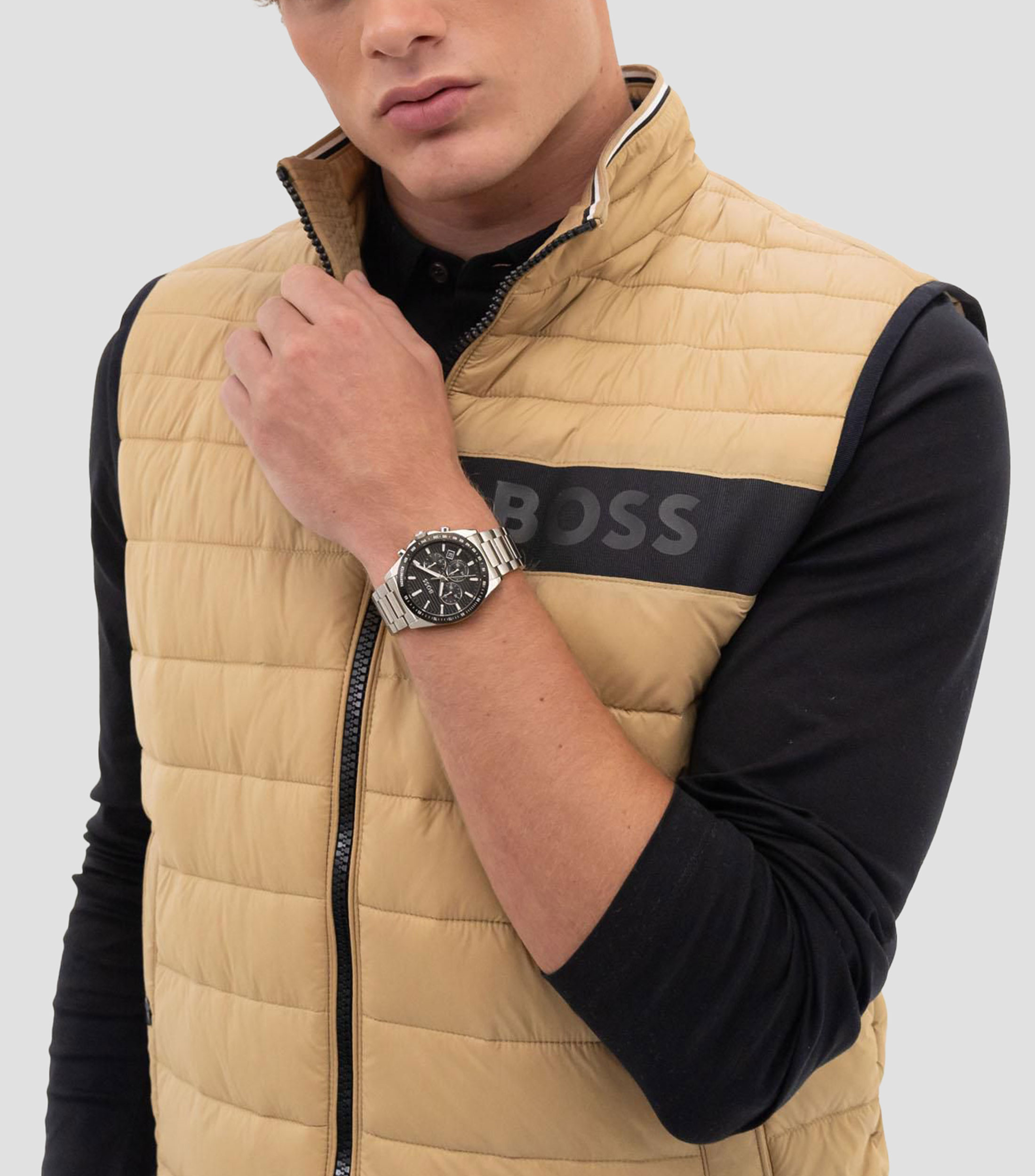 Reloj para Hombre Strike casual plateado, negro