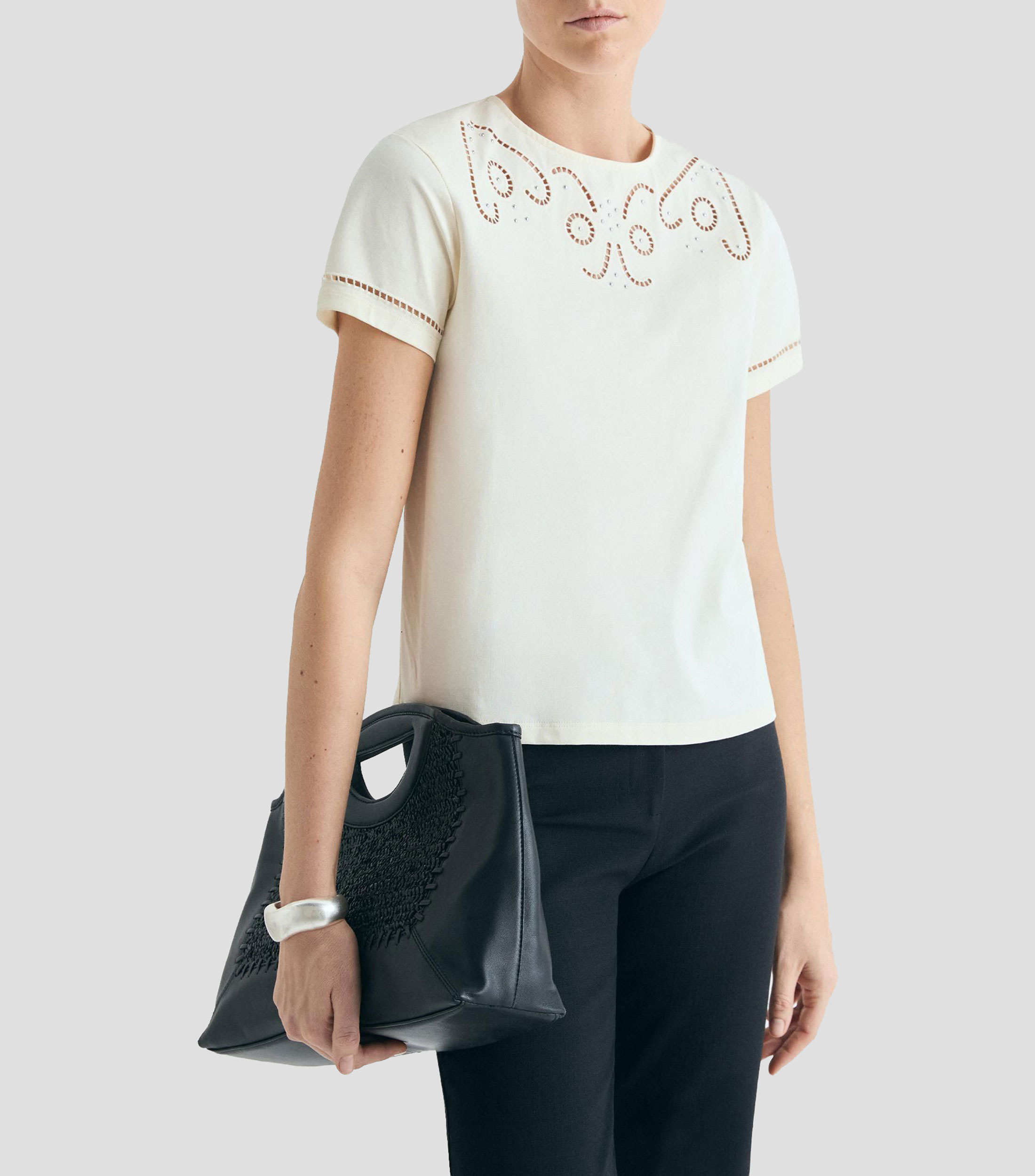 Playera cuello redondo manga corta fantasía Mujer