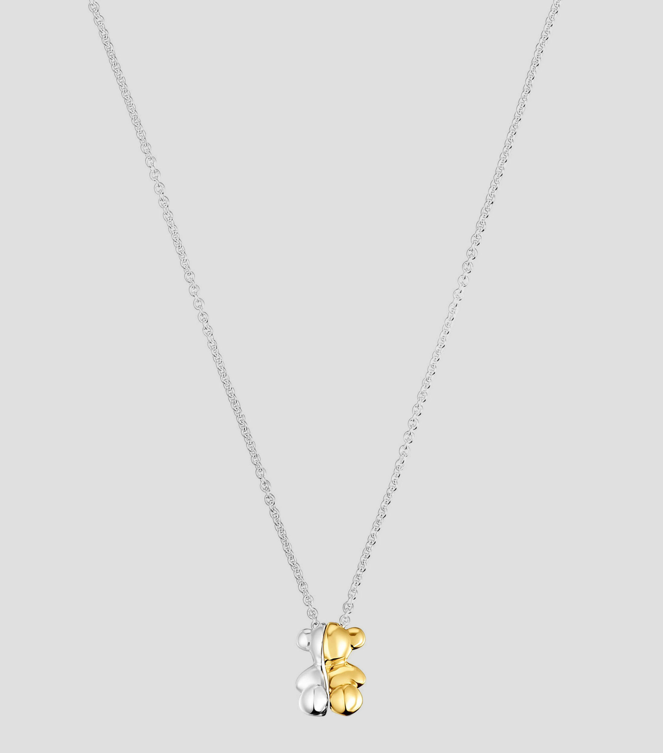 Collar My Other Half oso en plata .925 Mujer