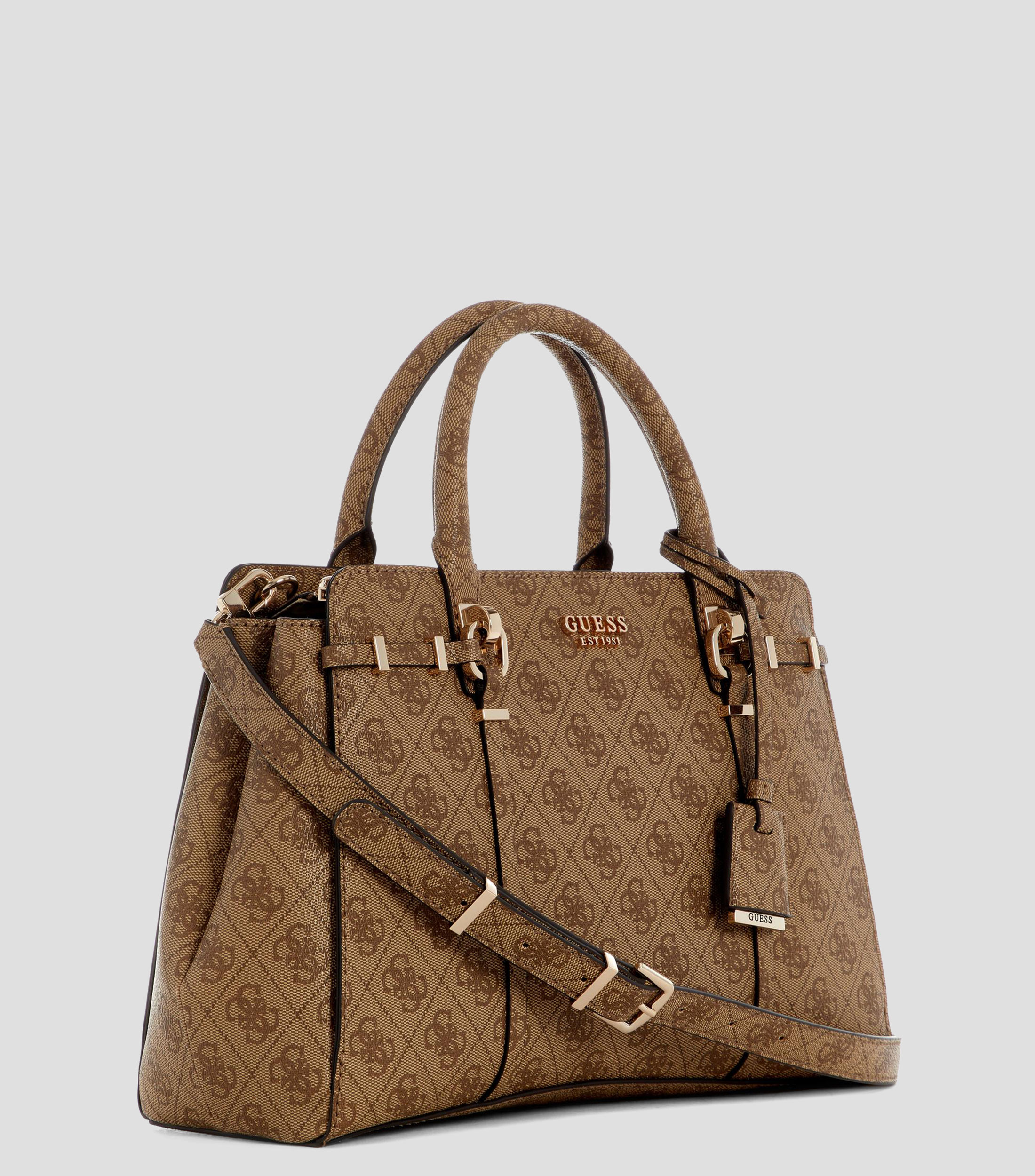 Bolsa Satchel Leona con estampado Mujer