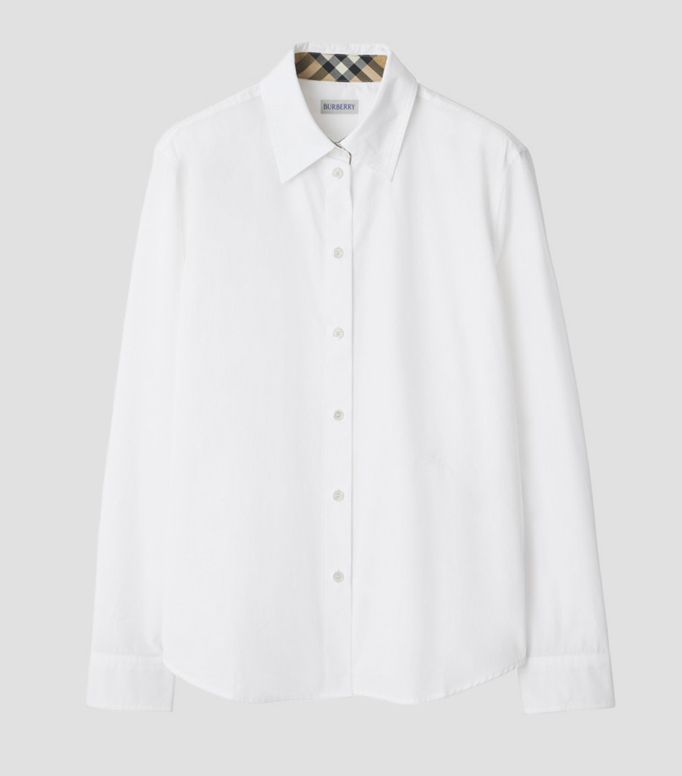 Camisa lisa manga larga Mujer