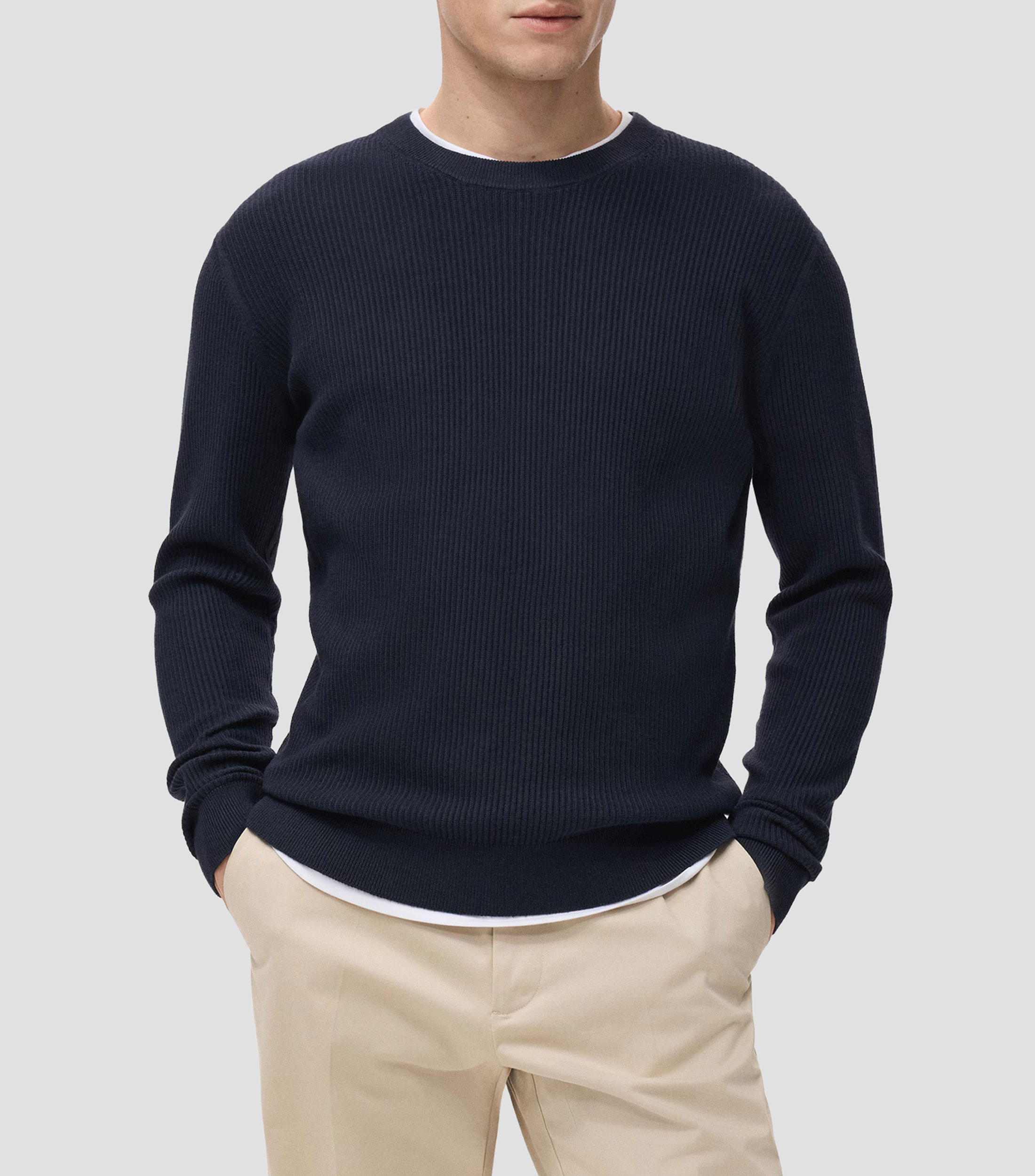Suéter cuello redondo Hombre