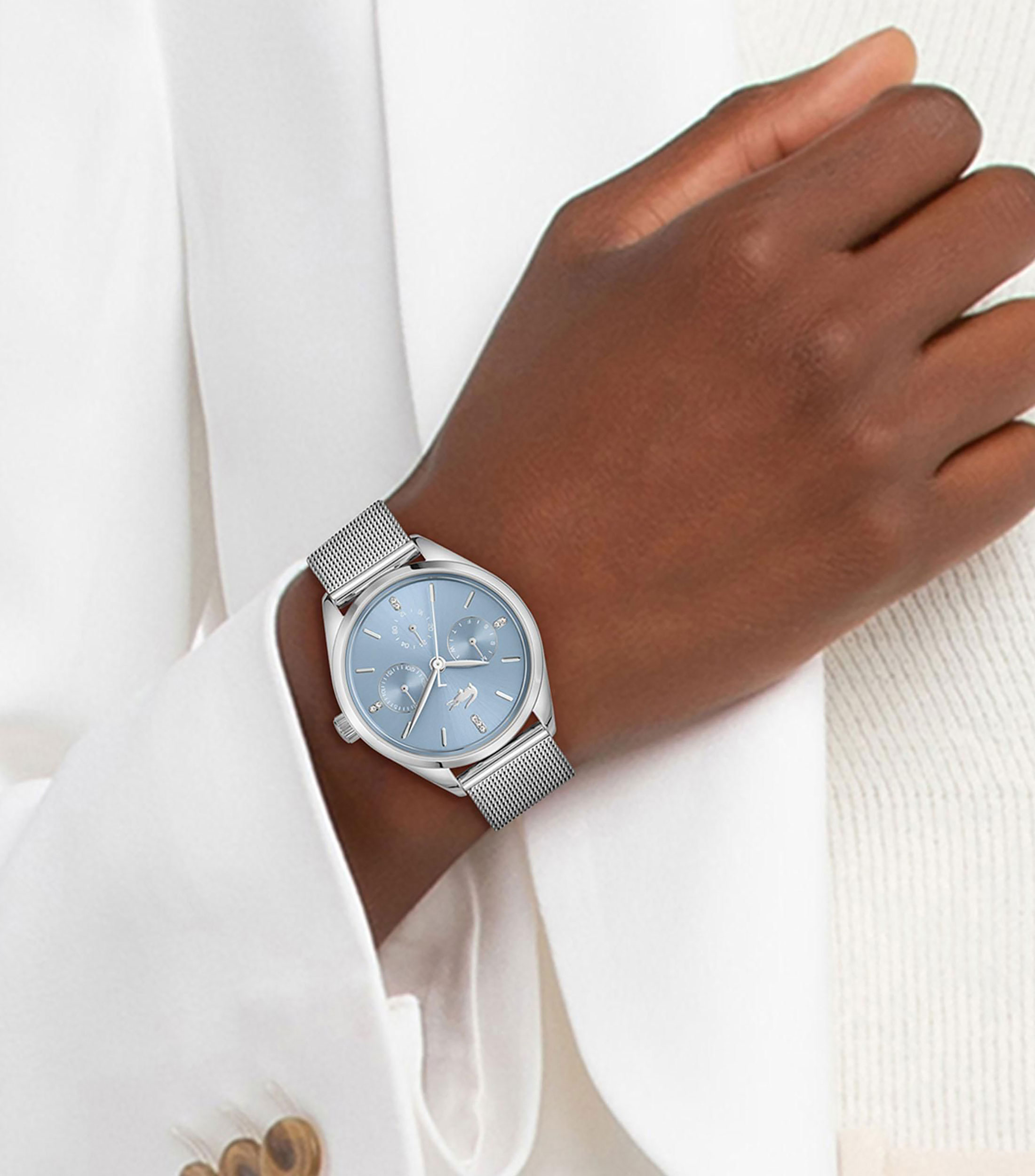 Reloj para mujer Atena casual Azul, Plateado