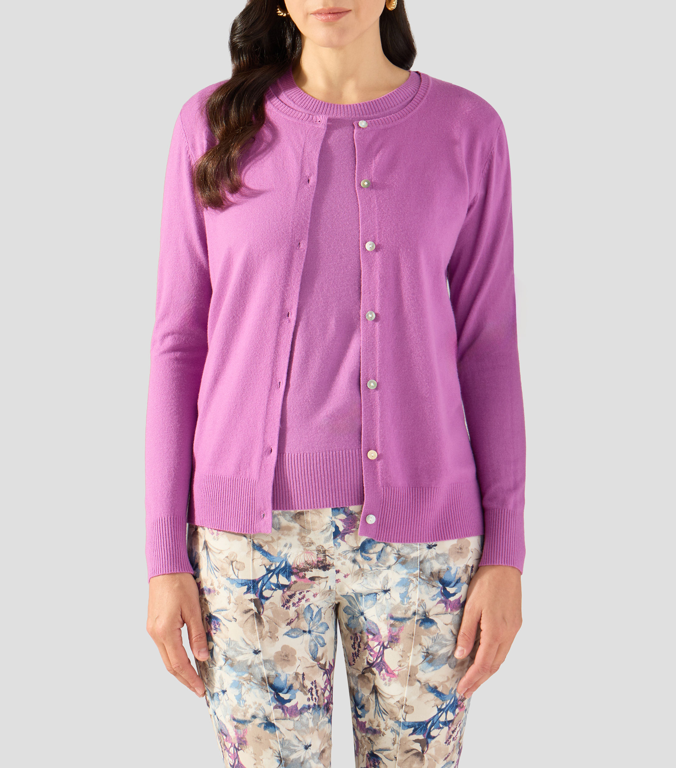 Cárdigan liso Mujer