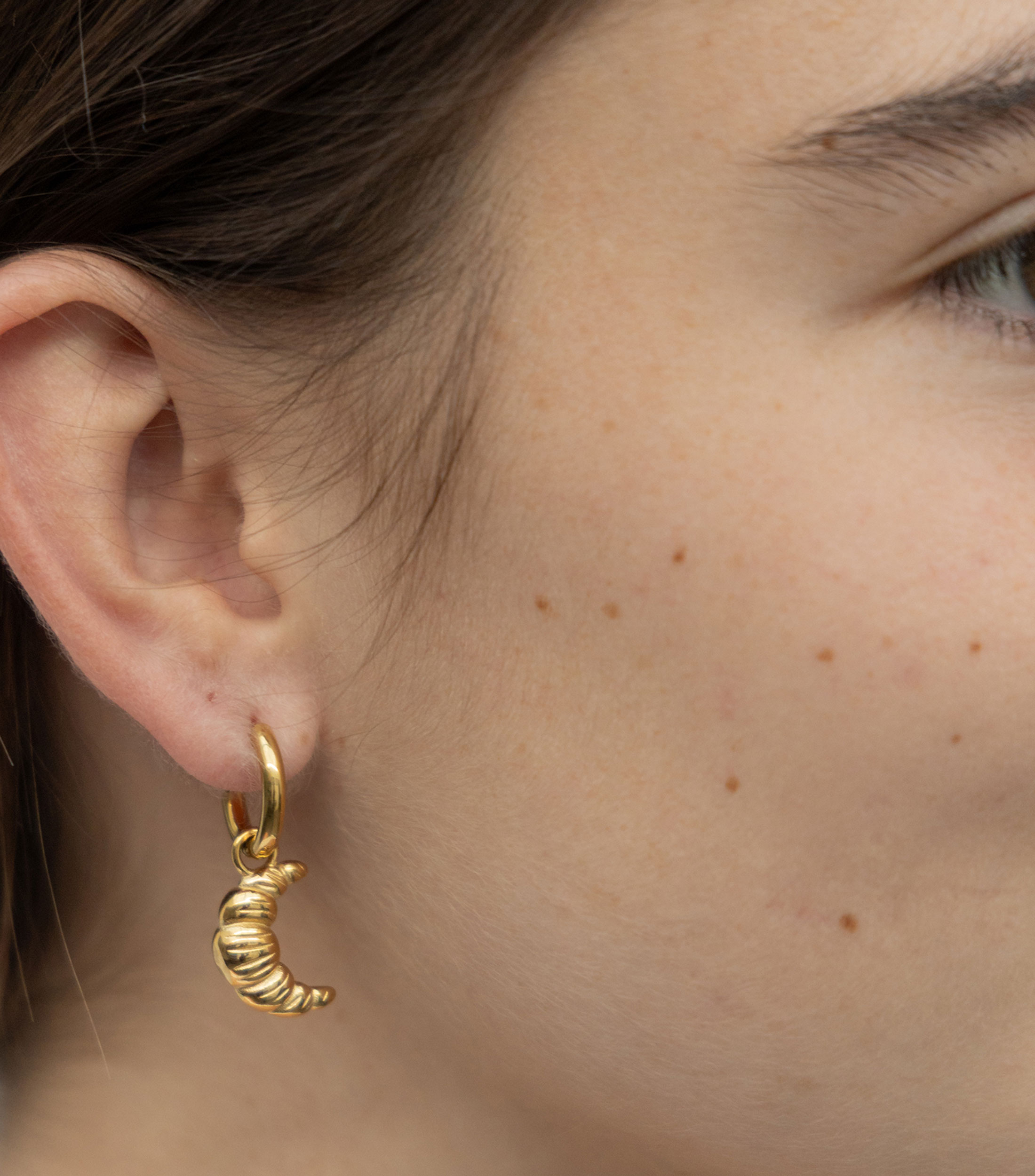 Aretes Croissant Mujer