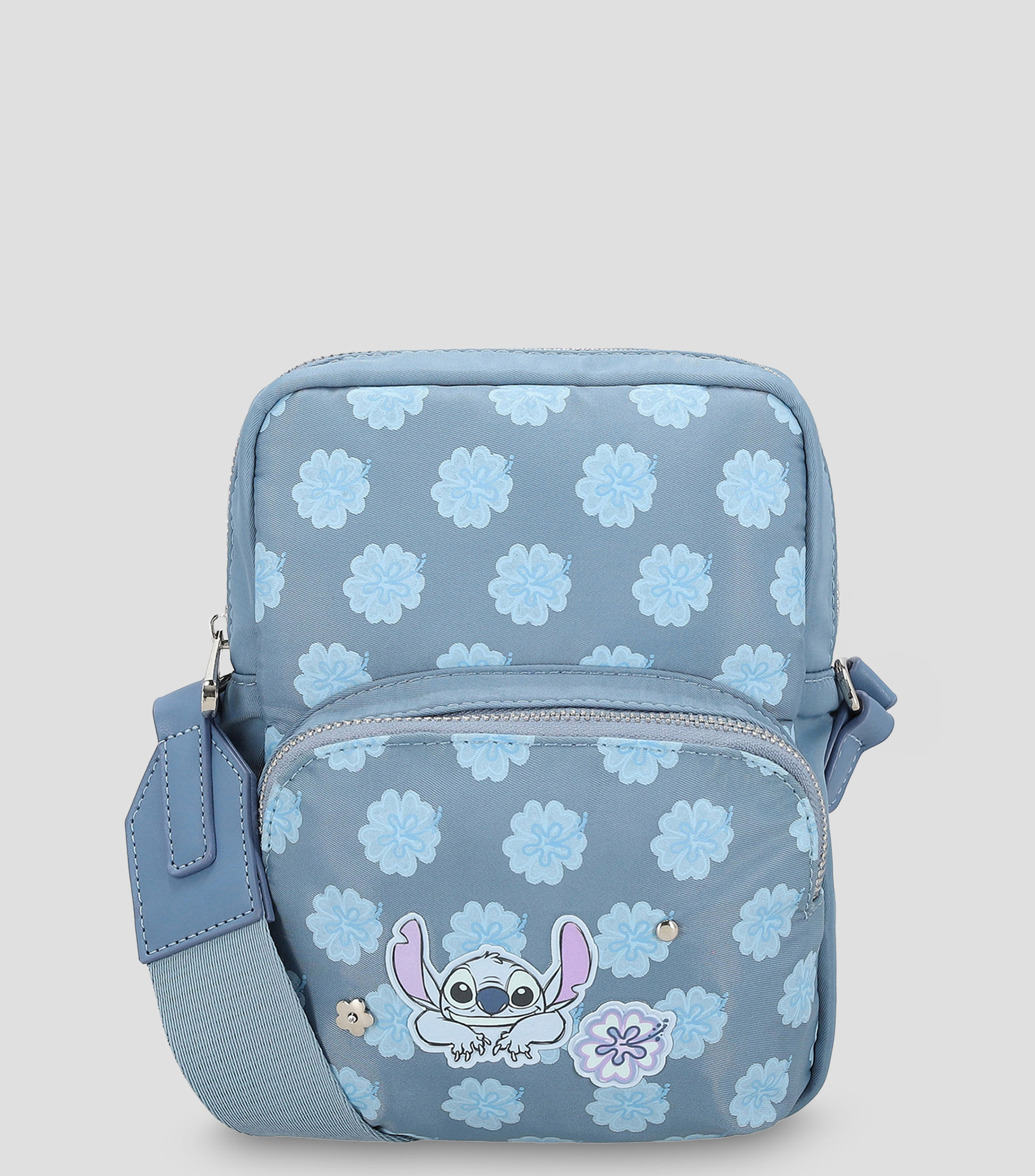 Bolsa portacelular messenger estampada Niña