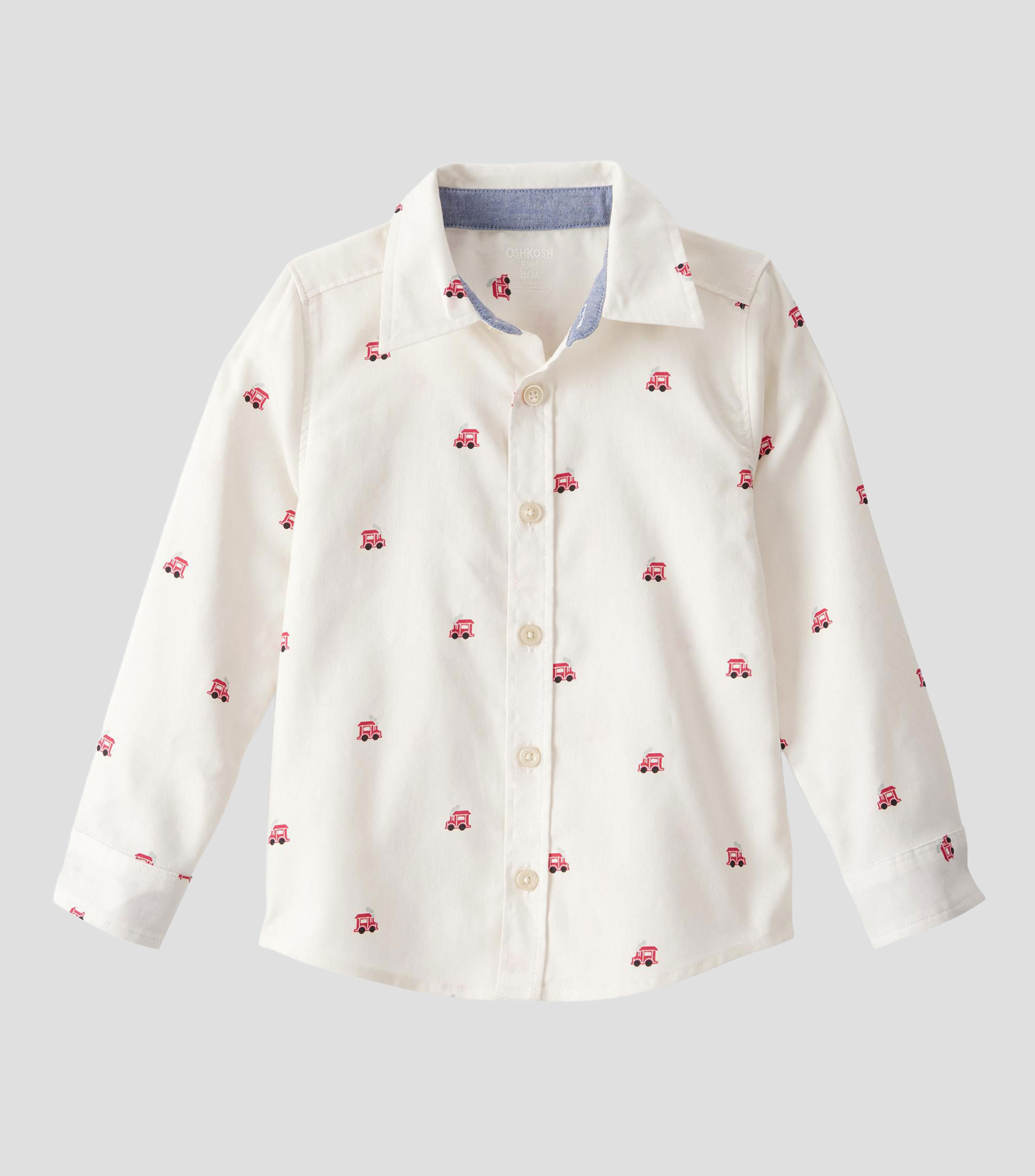 Camisa estampada con manga larga Bebe
