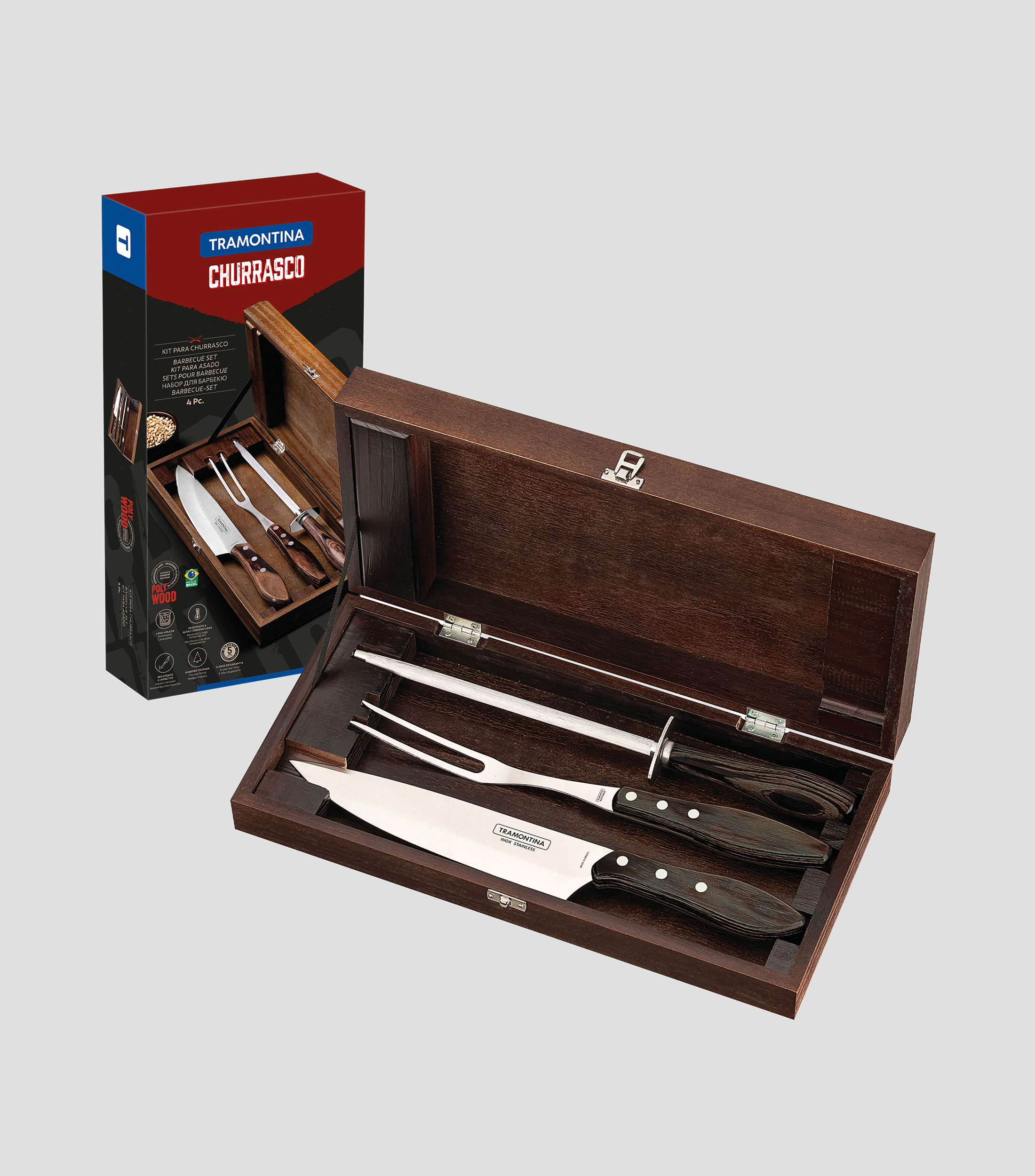 Set de Asado 4 Piezas
