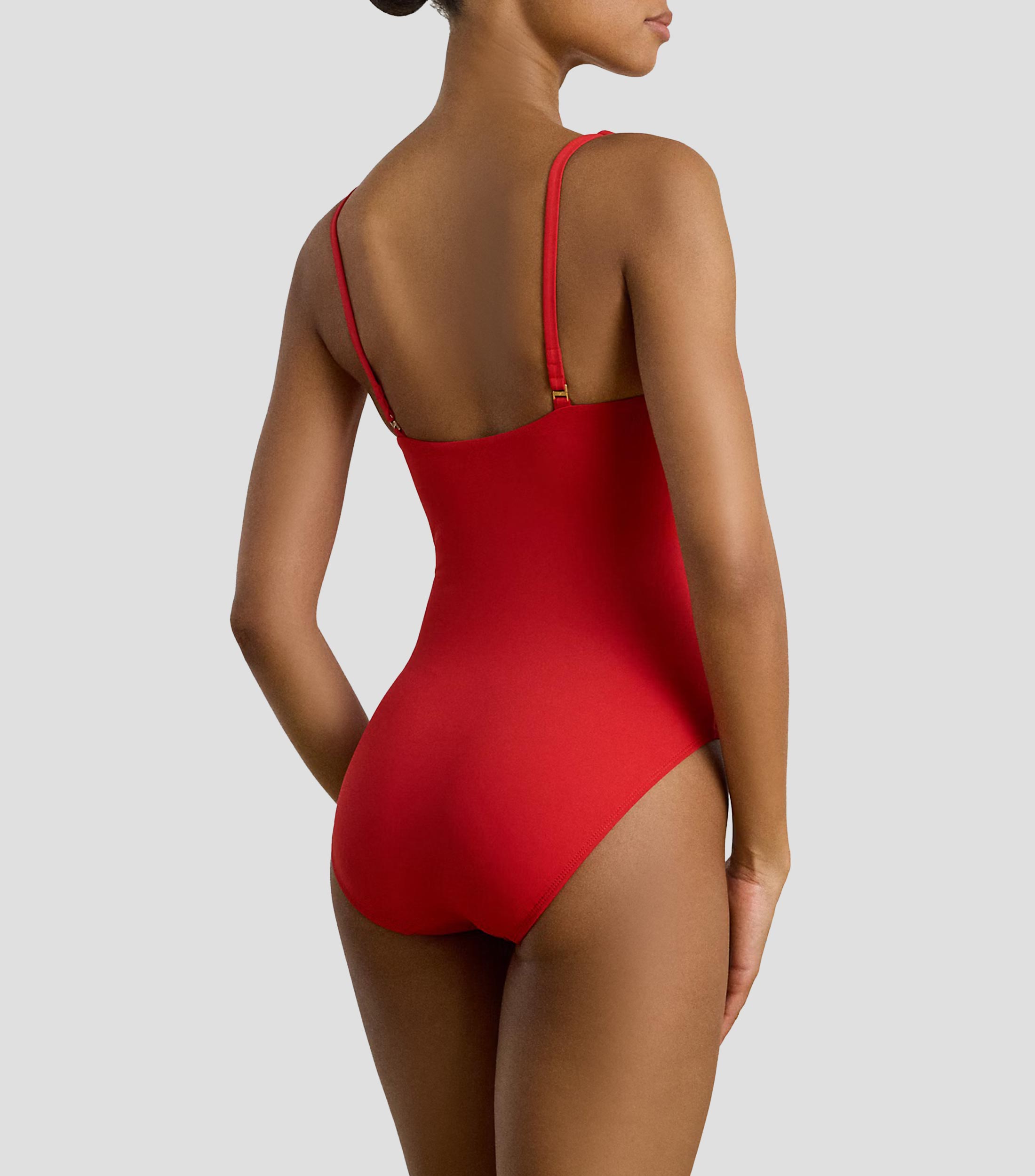 Traje de baño maillot liso Mujer