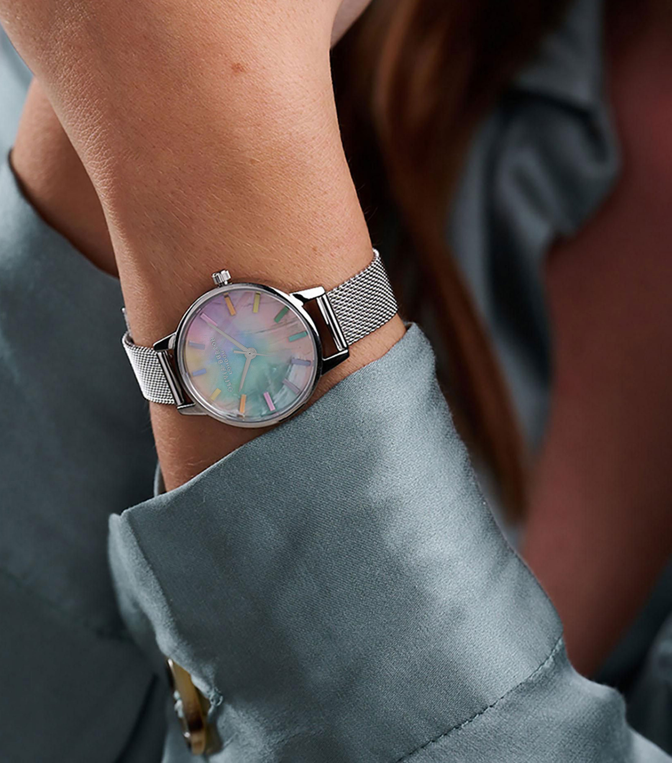 Reloj para Mujer Rainbow OB16RB26 Casual Plateado