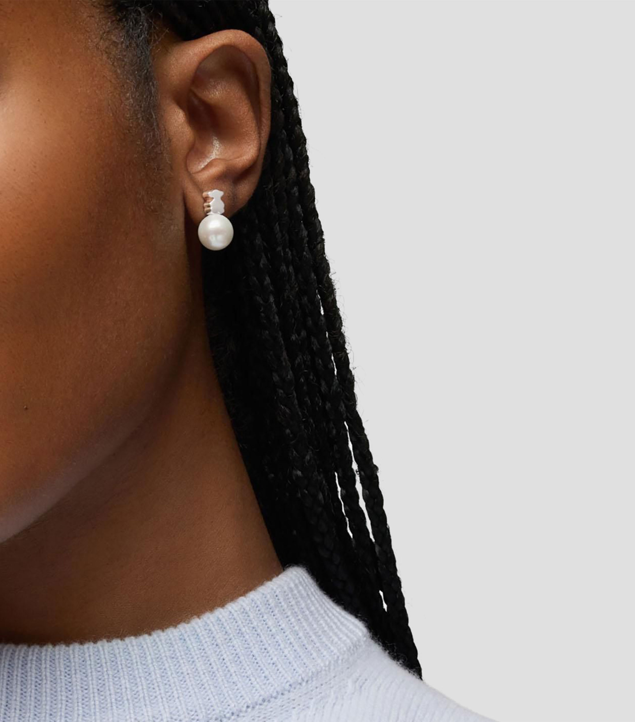 Aretes en plata Sweet Dolls con perlas cultivadas Mujer