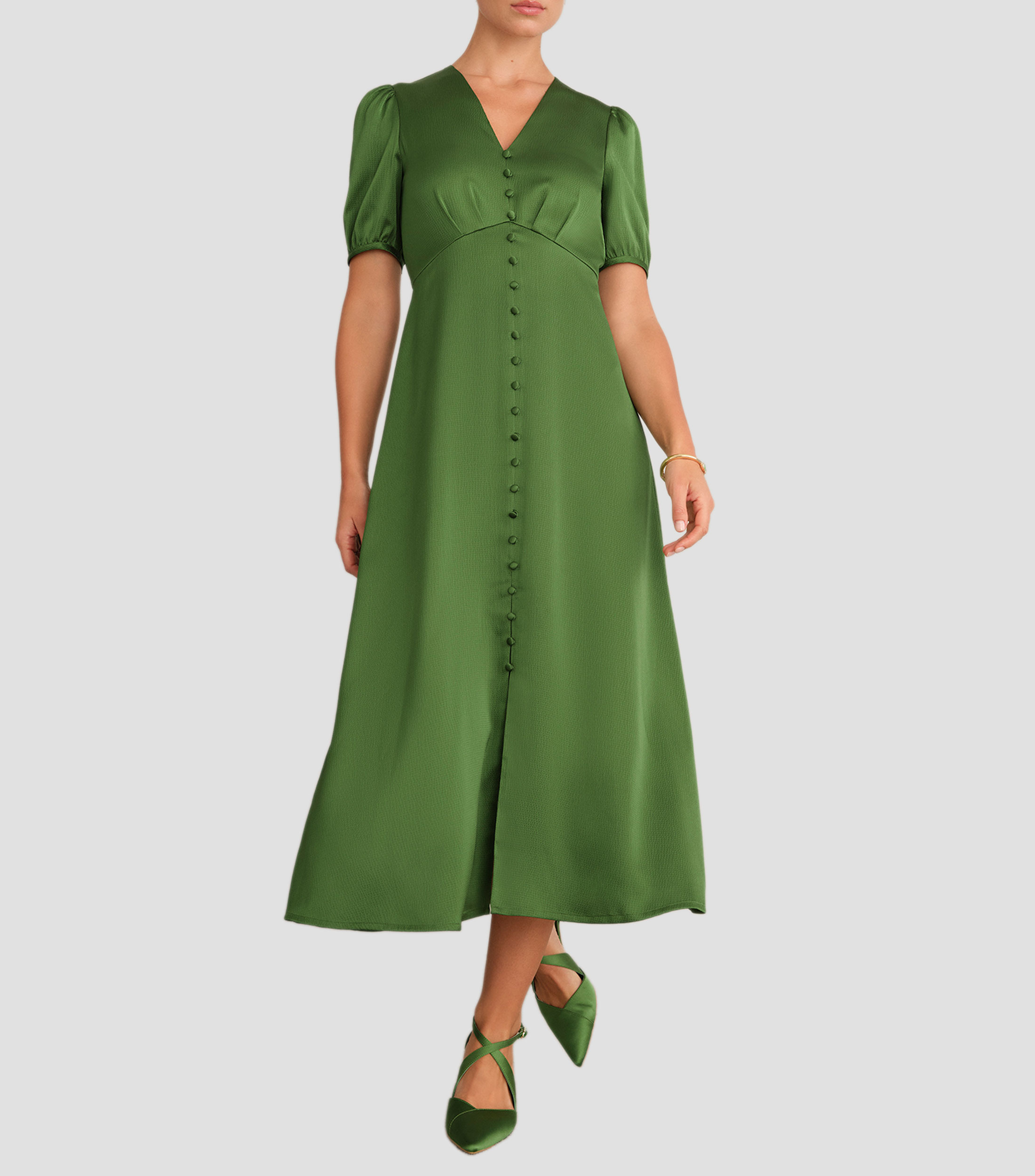 Vestido midi liso Isabelle Mujer
