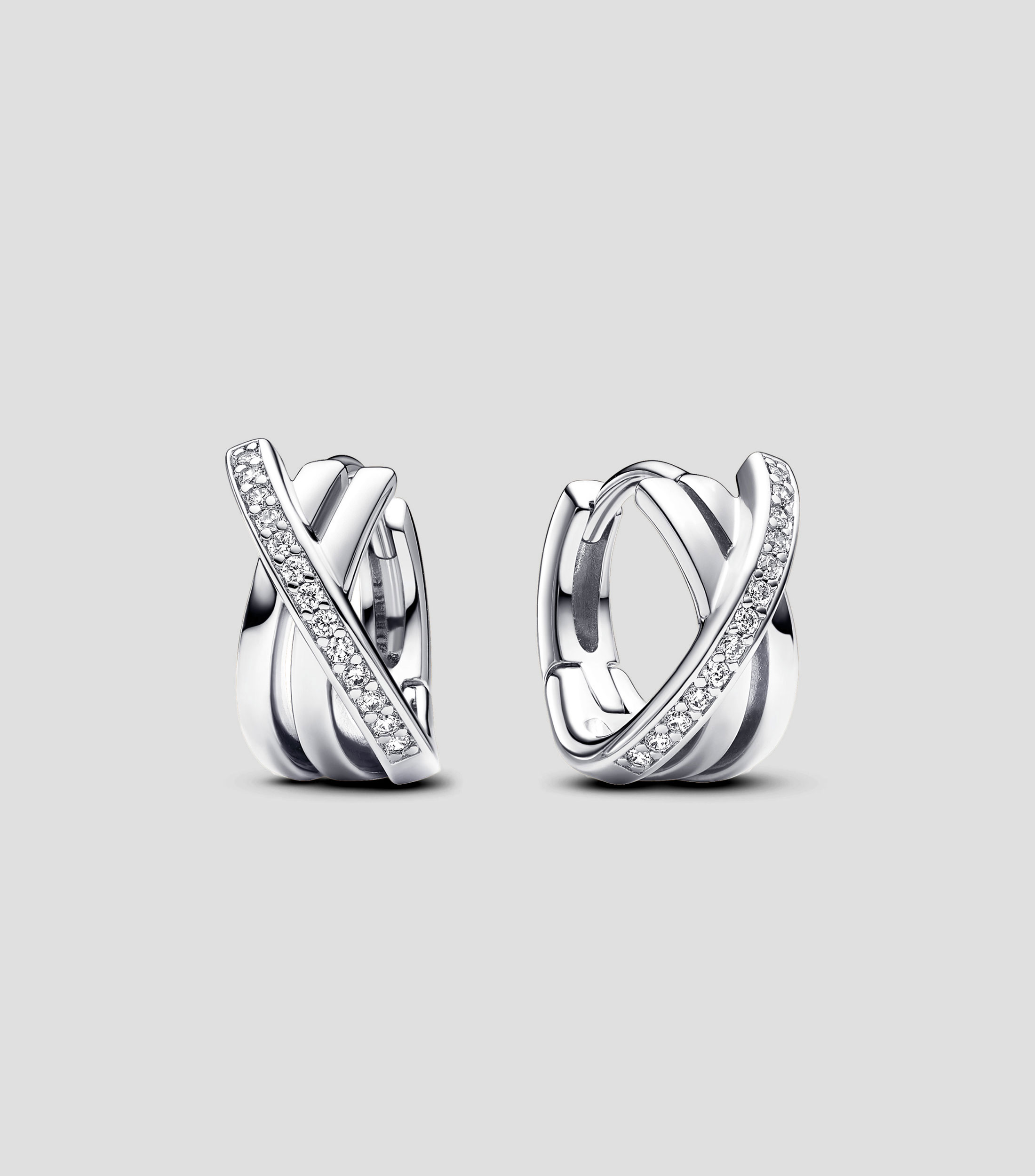 Aretes Plata .925 con Zirconias Mujer