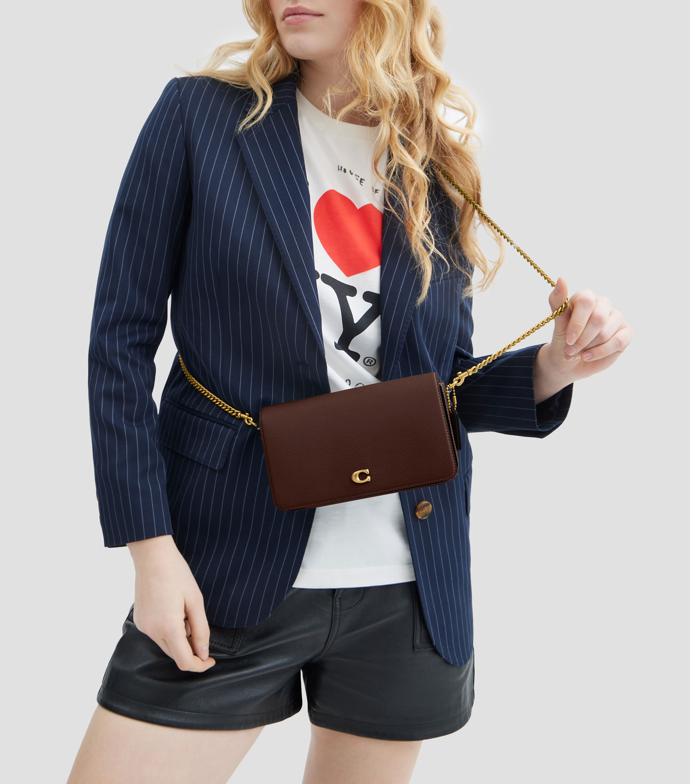 Bolsa crossbody en piel Mila Mujer