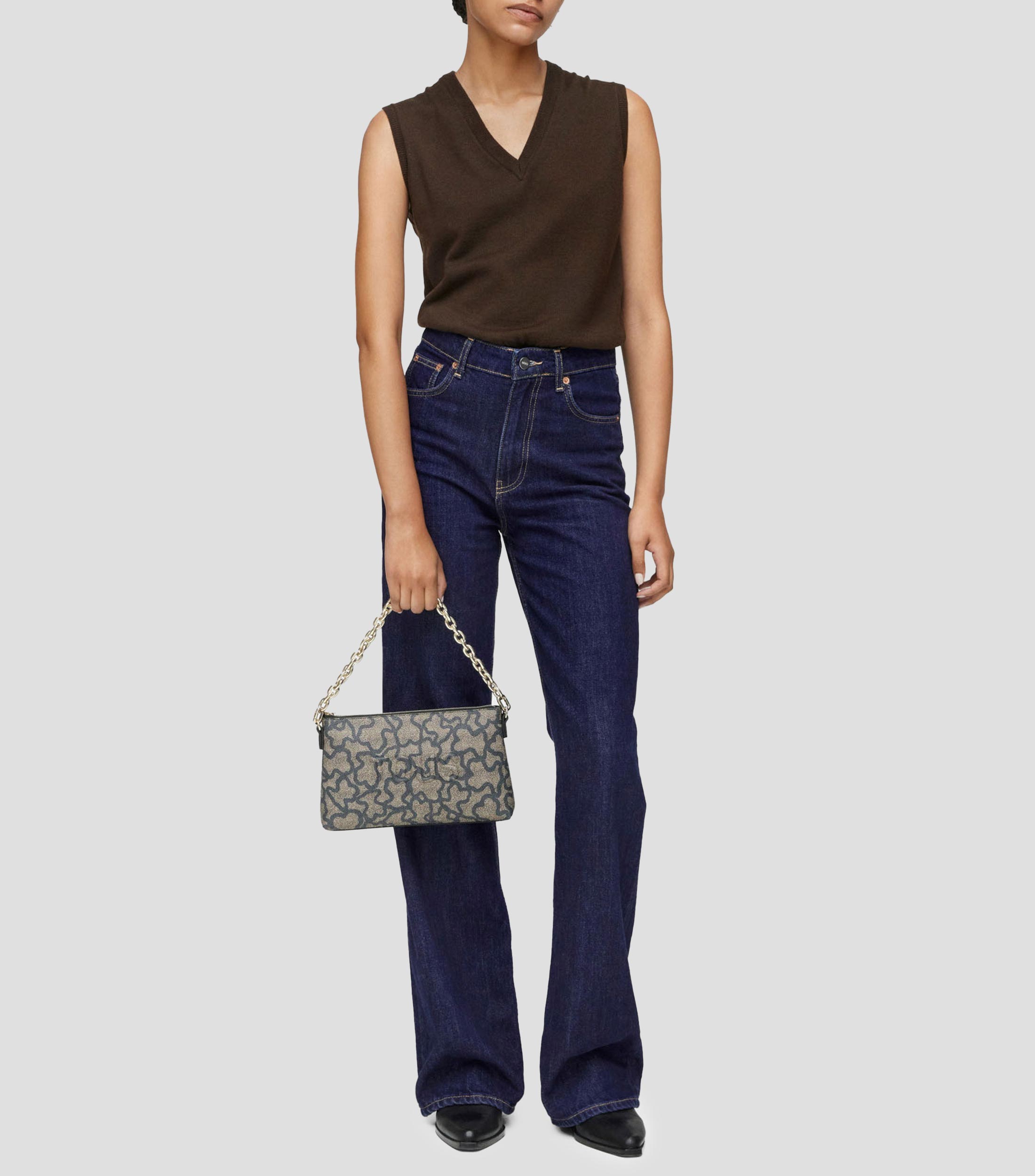 Bolso Clutch Kaos Icon Estampado Mujer