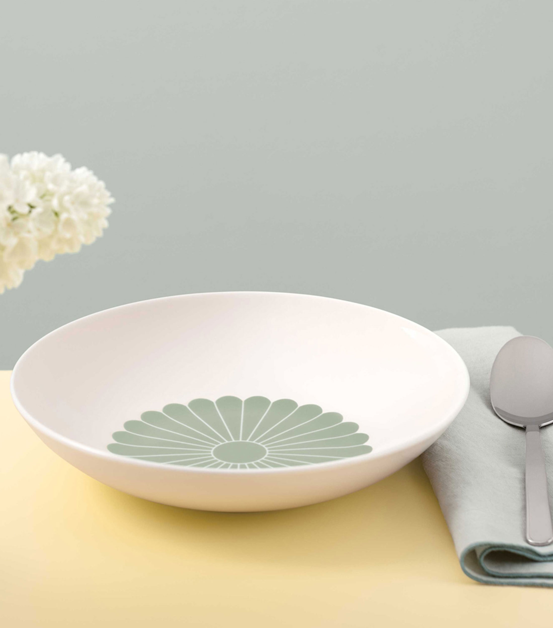 Plato para Pasta Fleur Vert