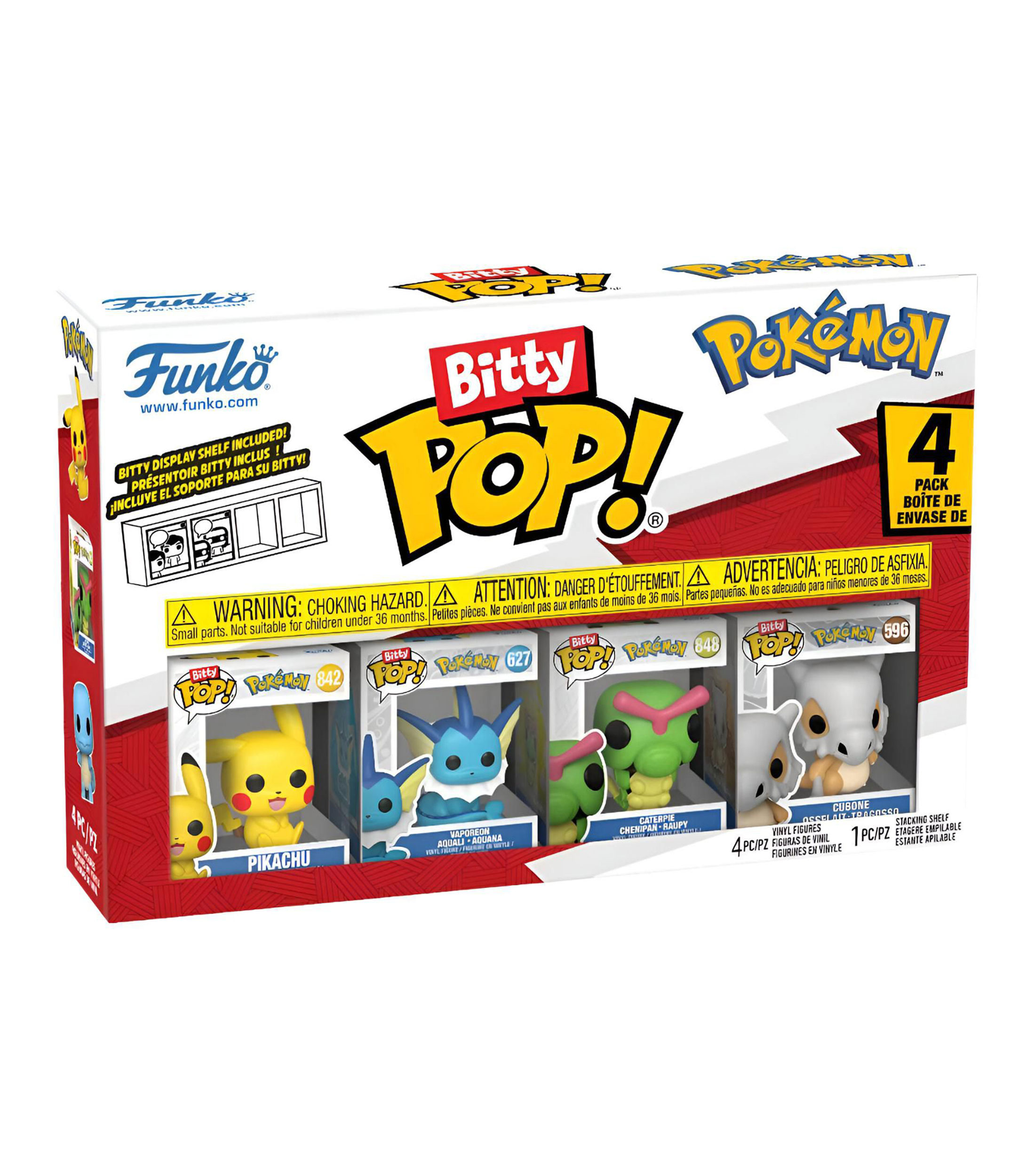 Funko Bitty Pop Sorpresa, Pikachu, Pokémon 4 pack