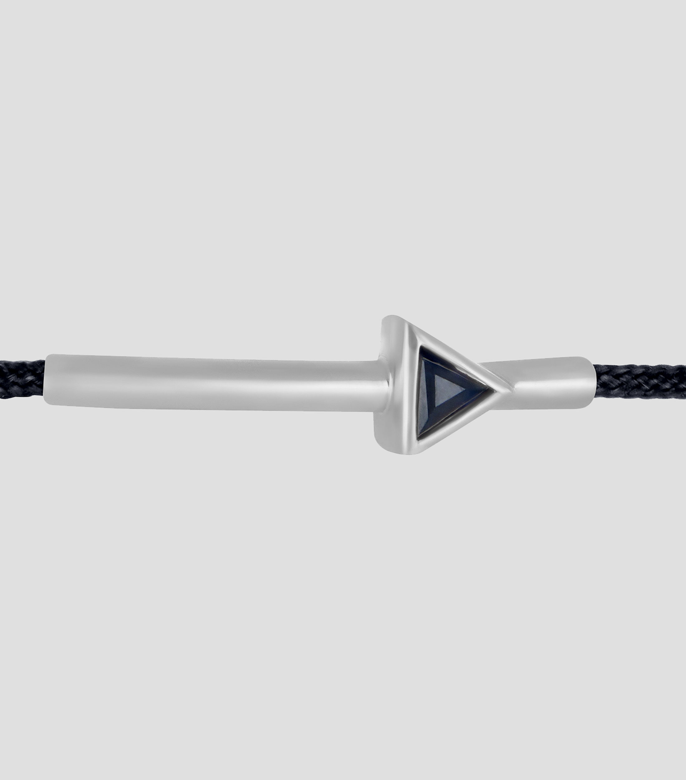 Pulsera Textil con Zafiro Mujer